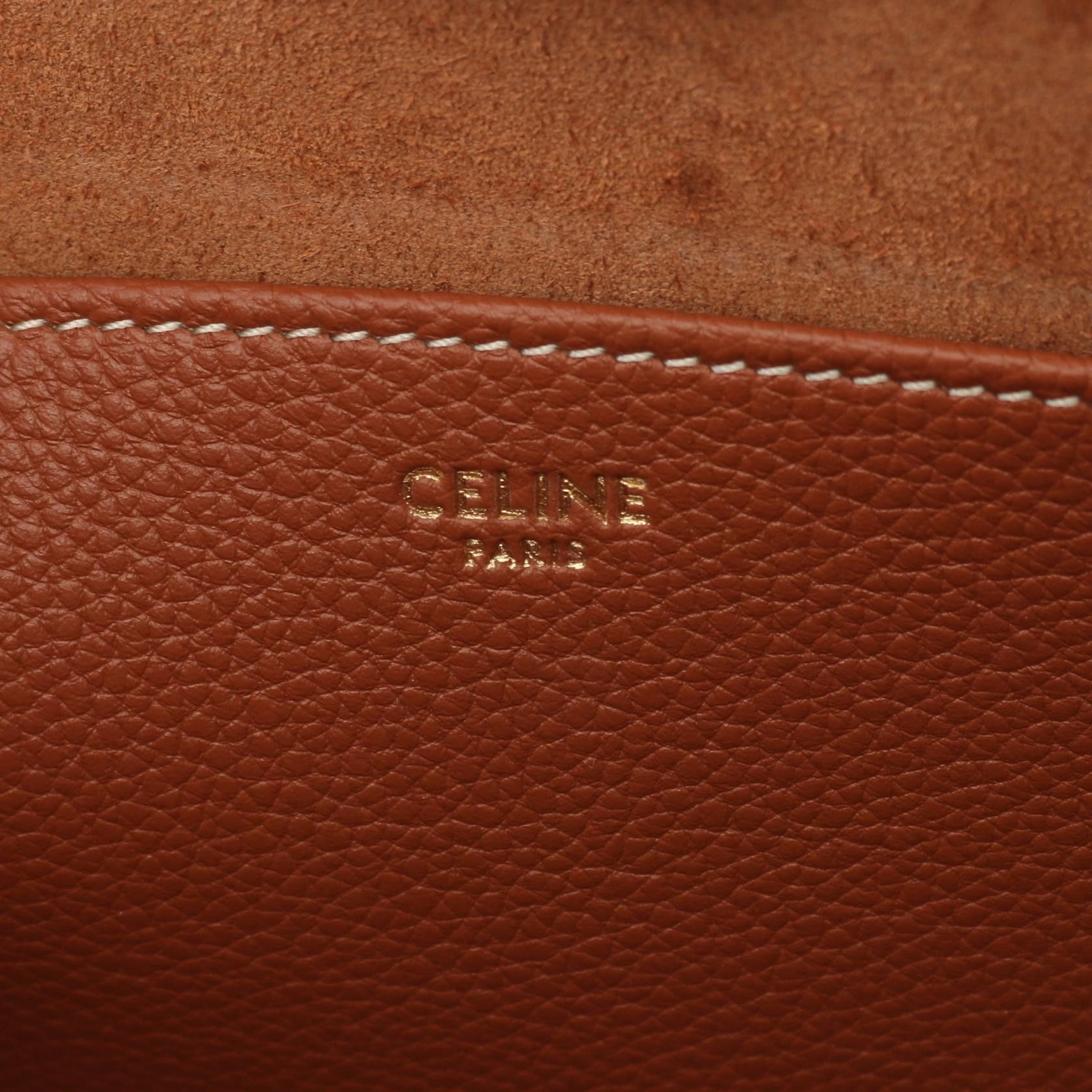 Celine Celine Medium Hippopotamus Anais Cuill Triomphe Handbag Tote Bag Leather Brown Size ONE SIZE - 4 Thumbnail