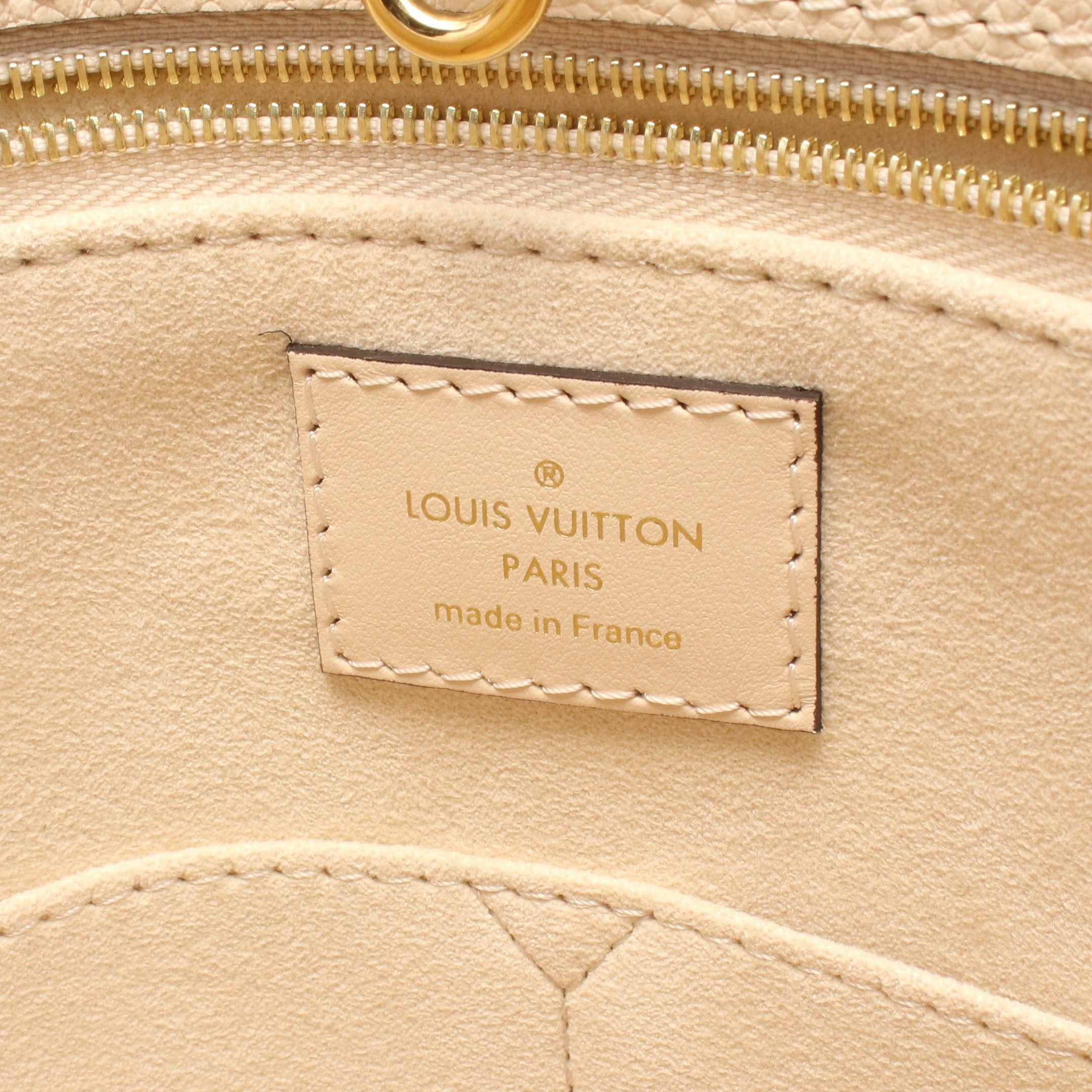 Louis Vuitton Louis Vuitton On-The-Go Mm Monogram Empreinte Claim Handbag Tote Bag Leather Ivory Size ONE SIZE - 4 Thumbnail