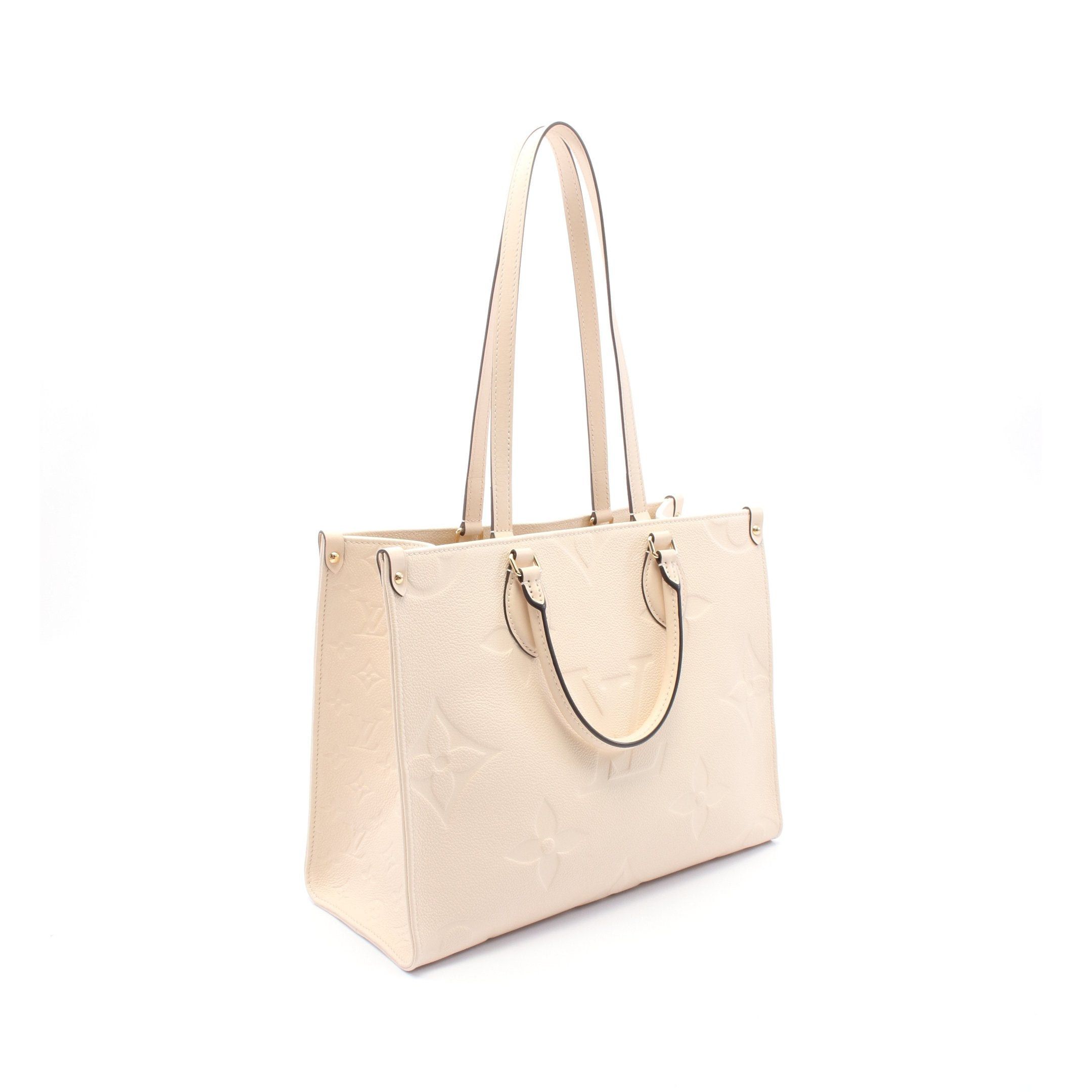 Louis Vuitton Louis Vuitton On-The-Go Mm Monogram Empreinte Claim Handbag Tote Bag Leather Ivory Size ONE SIZE - 2 Thumbnail