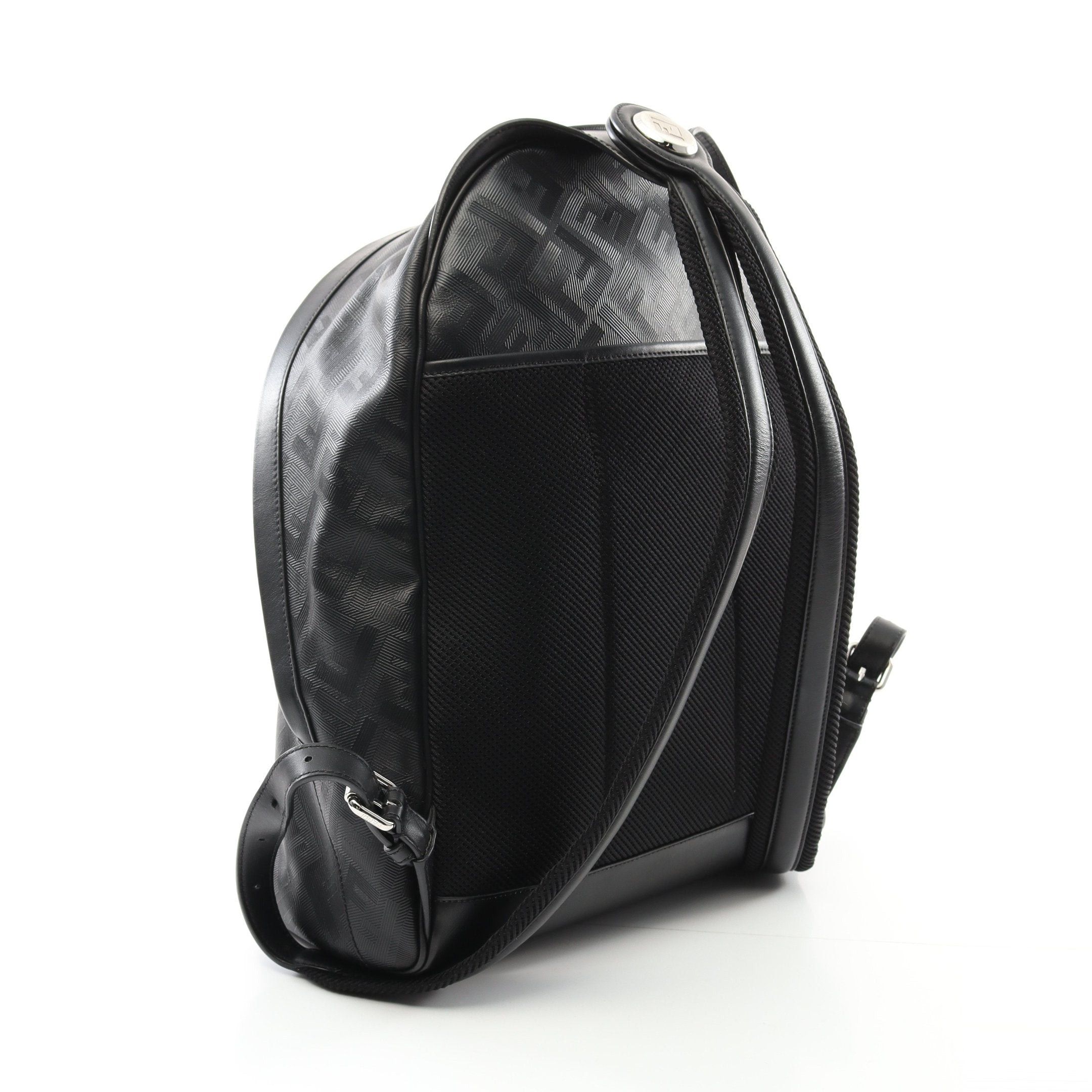 Fendi Fendi Chiodo Shadow Diagonal Backpack Rucksack Leather Black Size ONE SIZE - 2 Thumbnail