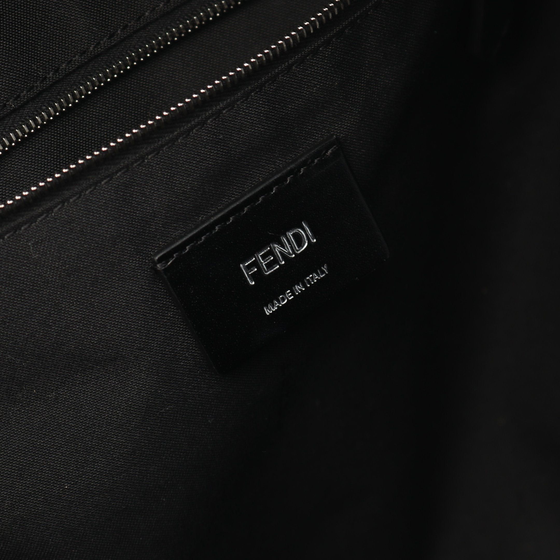 Fendi Fendi Chiodo Shadow Diagonal Backpack Rucksack Leather Black Size ONE SIZE - 4 Thumbnail