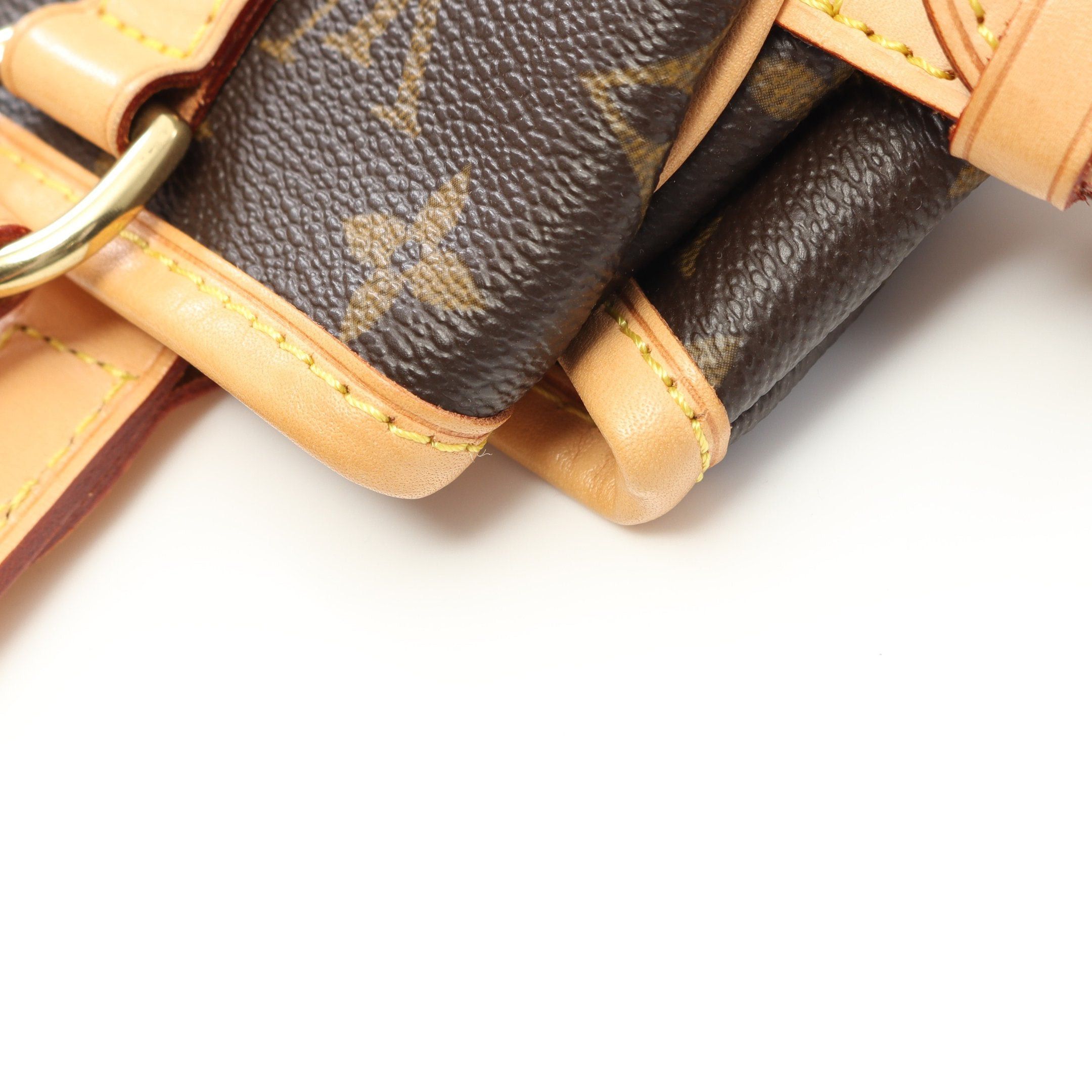 Louis Vuitton Louis Vuitton Batignolles Monogram Handbag Leather Brown Size ONE SIZE - 7 Thumbnail
