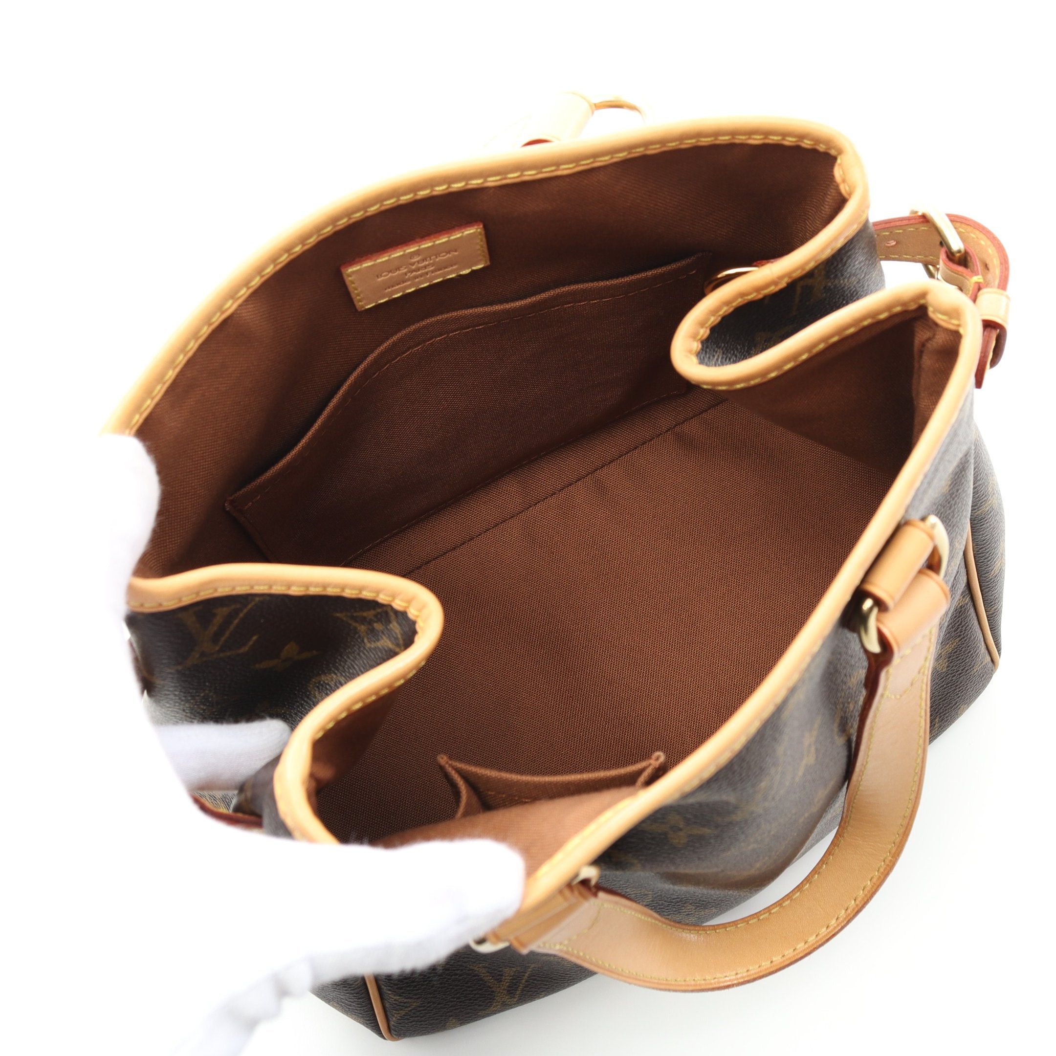 Louis Vuitton Louis Vuitton Batignolles Monogram Handbag Leather Brown Size ONE SIZE - 3 Thumbnail