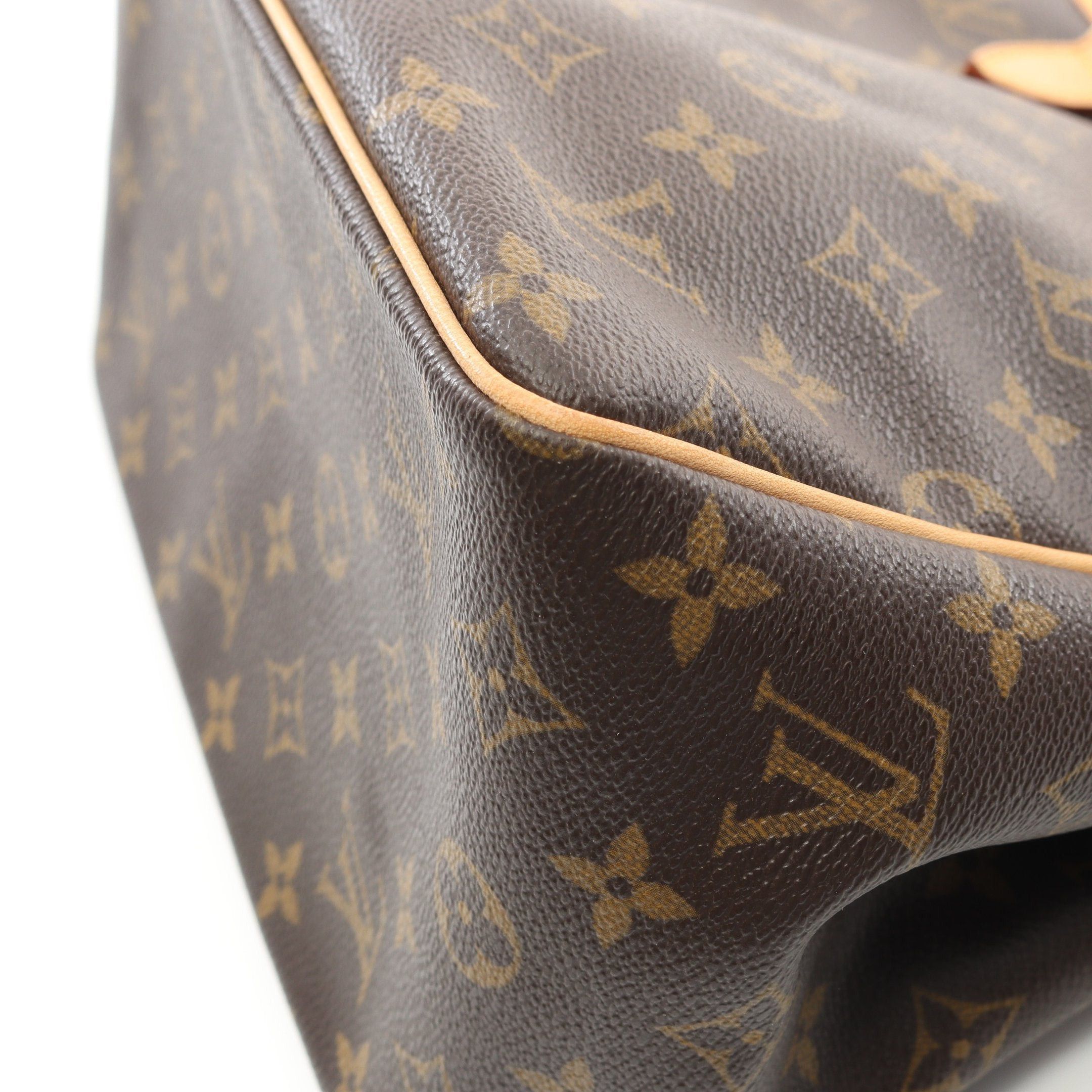 Louis Vuitton Louis Vuitton Batignolles Monogram Handbag Leather Brown Size ONE SIZE - 6 Thumbnail