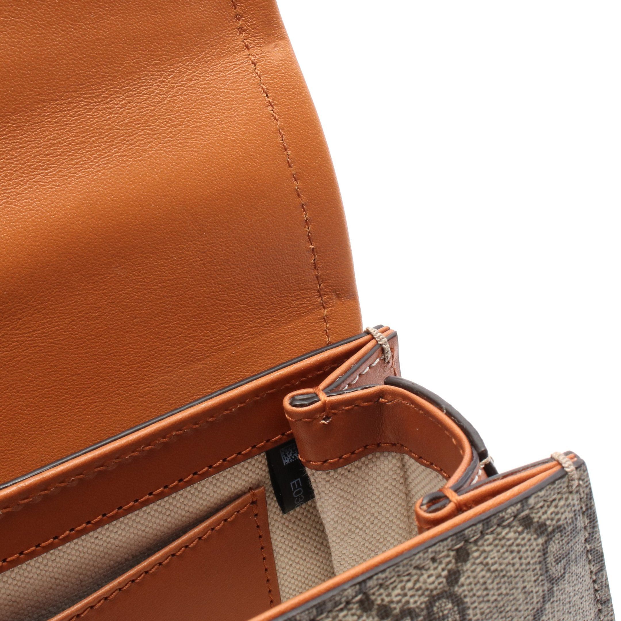 Gucci Gucci Bamboo 1947 Mini Belt Bag Body Waist Leather Beige Dark Brown Size ONE SIZE - 5 Thumbnail