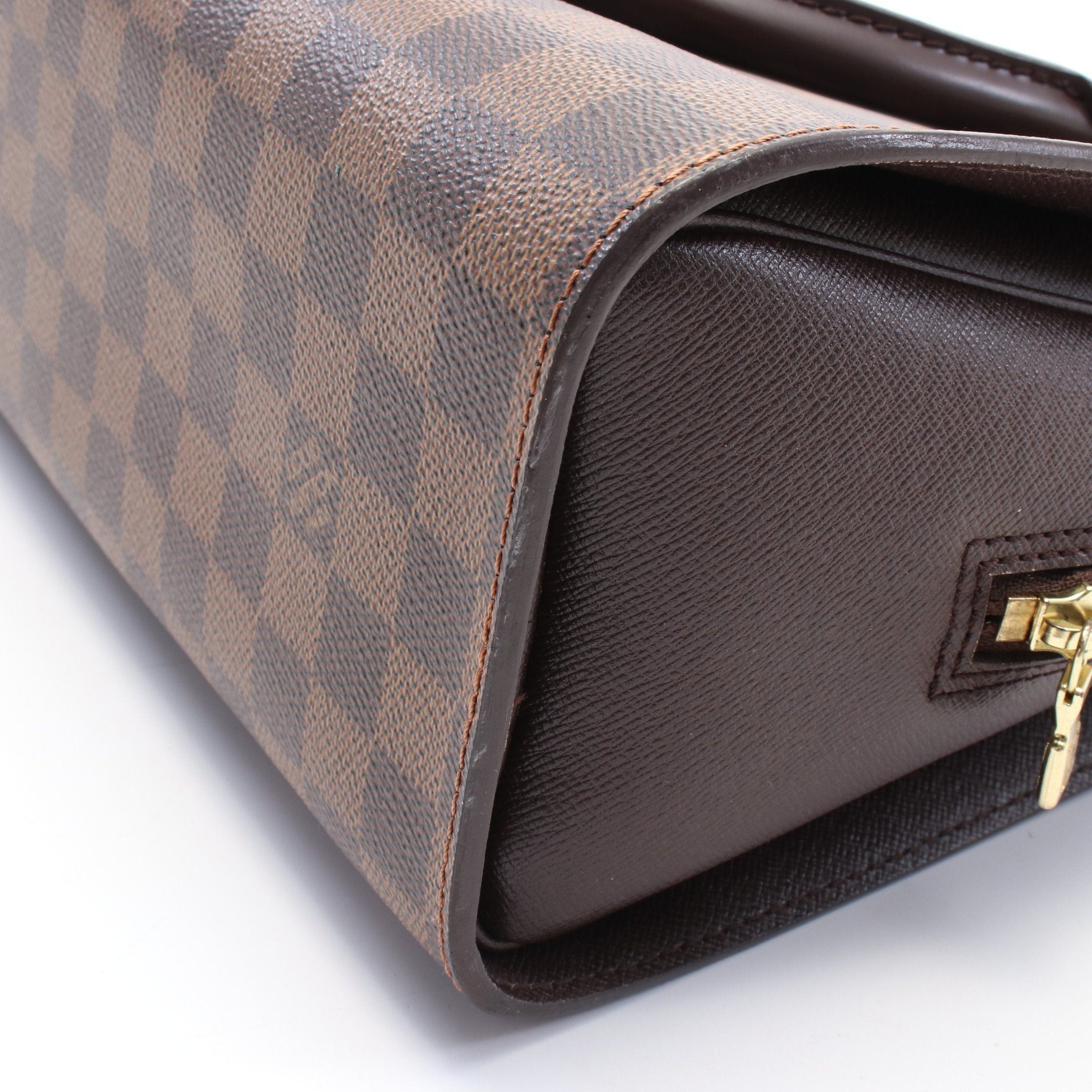 Louis Vuitton Louis Vuitton Triana Damier Ebene Handbag Leather Brown Size ONE SIZE - 8 Thumbnail