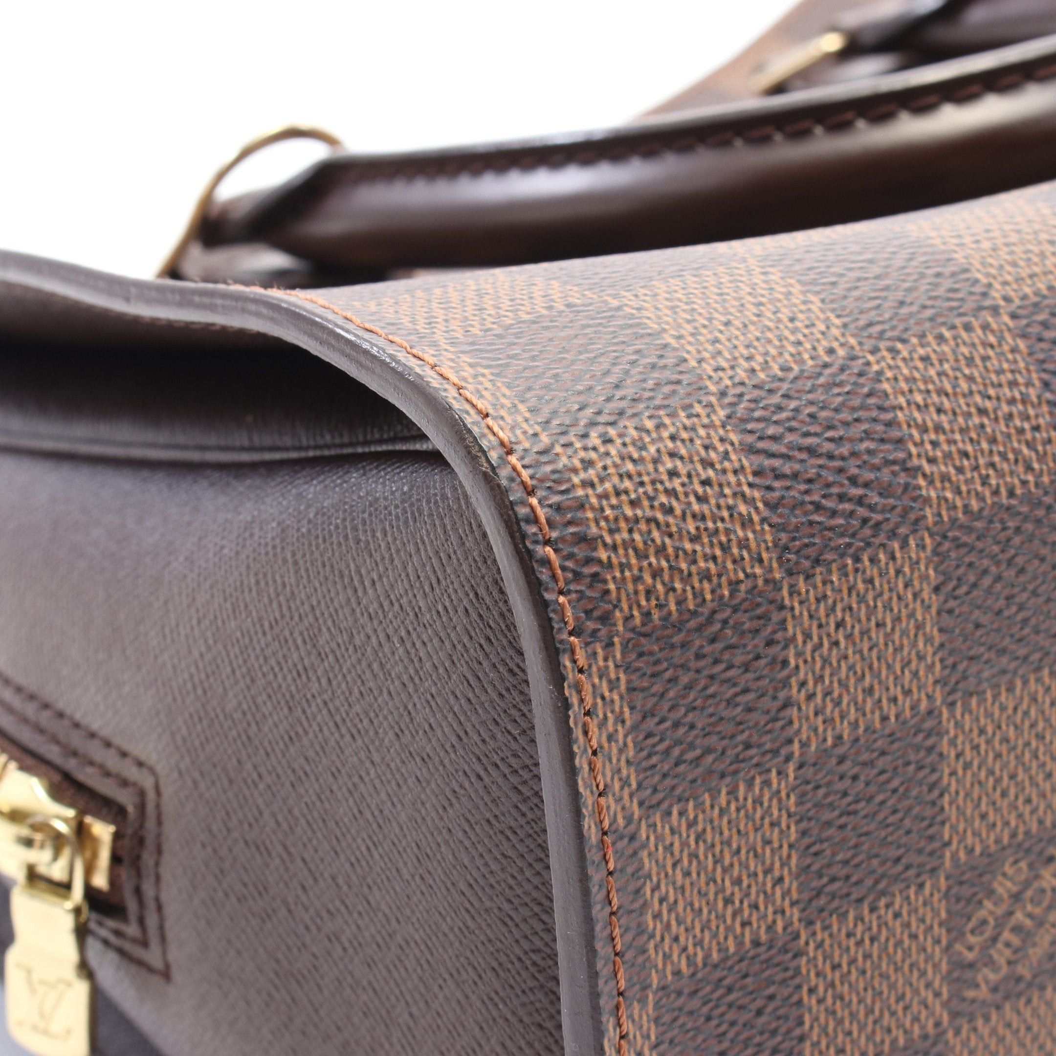 Louis Vuitton Louis Vuitton Triana Damier Ebene Handbag Leather Brown Size ONE SIZE - 7 Thumbnail
