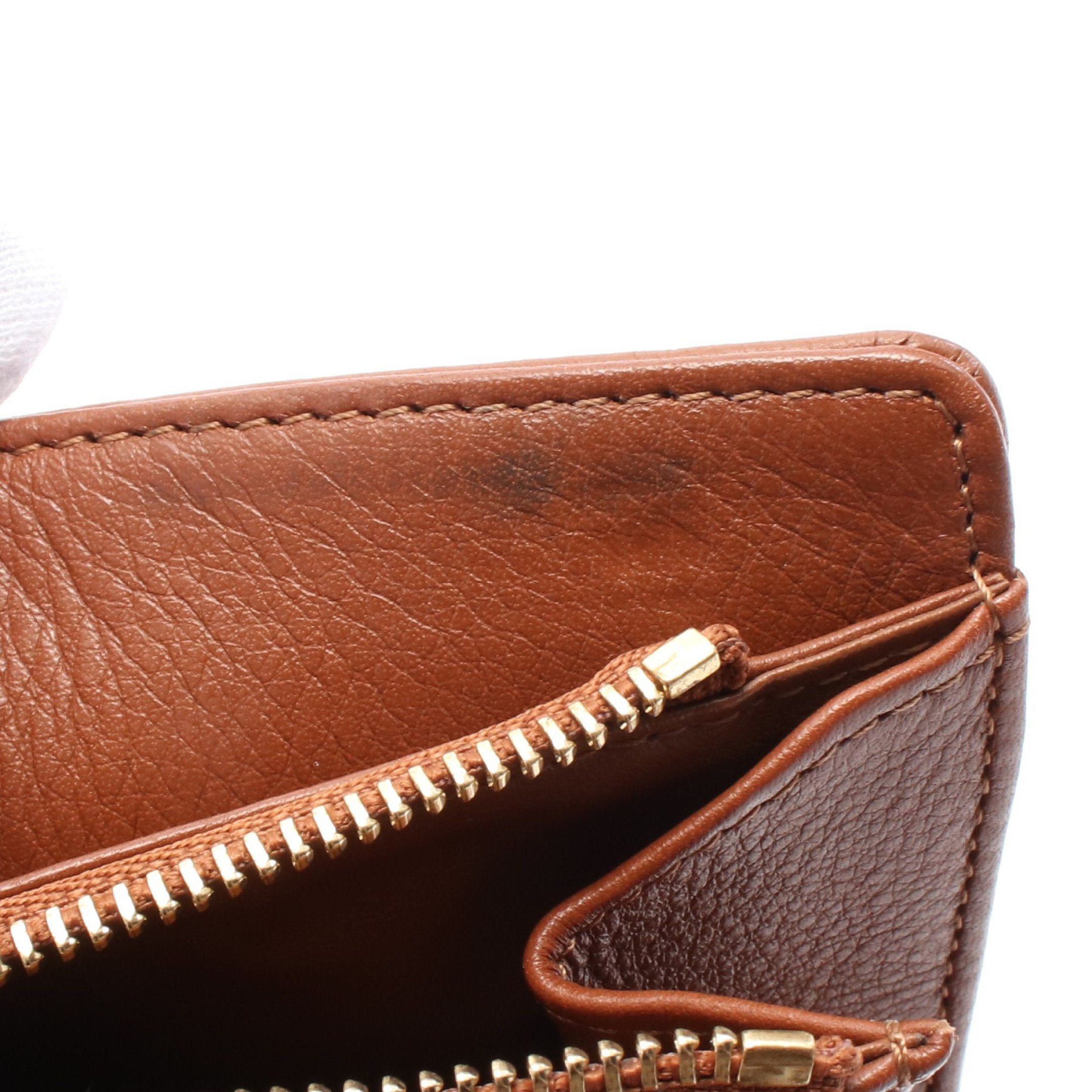 Louis Vuitton Louis Vuitton Portefeuil Amelia Monogram Mahina Trifold Long Wallet Leather Brown Size ONE SIZE - 7 Thumbnail