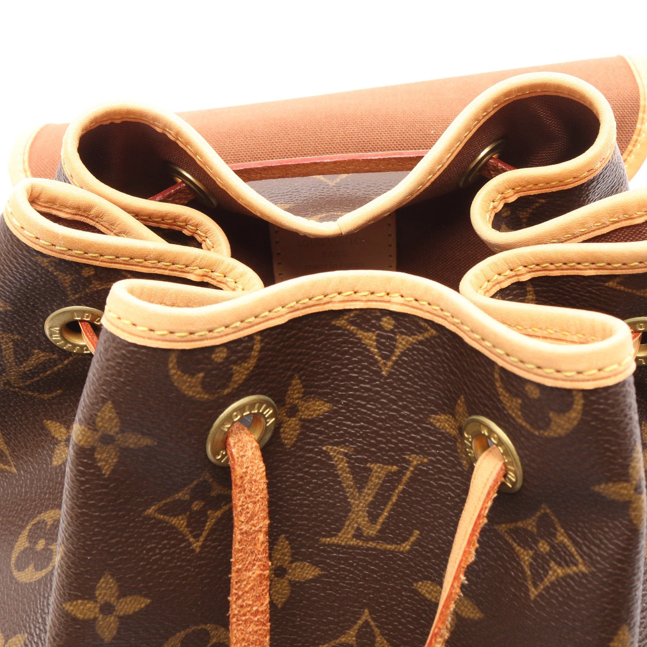 Louis Vuitton Louis Vuitton Sac Ad Bosforo Monogram Backpack Rucksack Leather Brown Size ONE SIZE - 7 Thumbnail