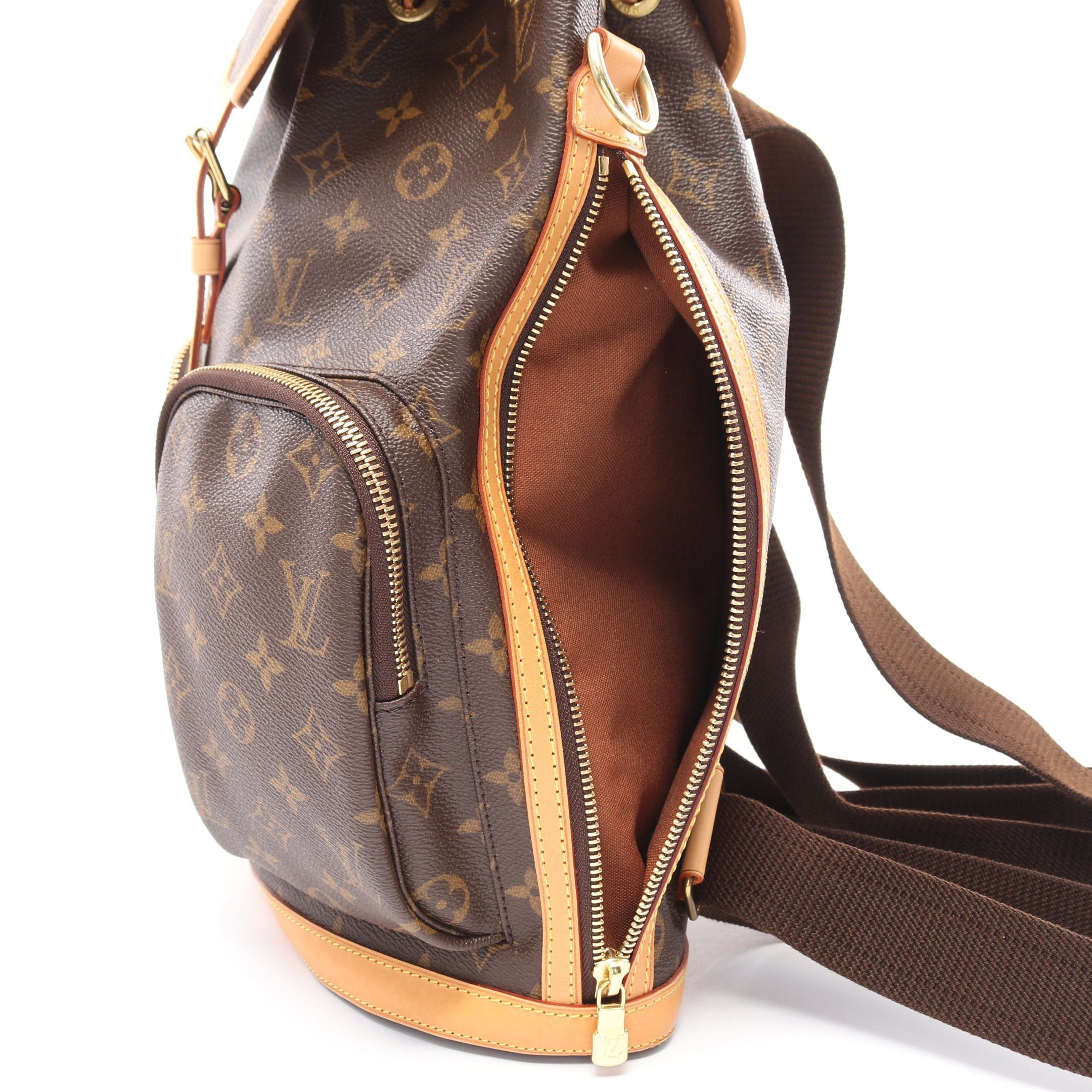 Louis Vuitton Louis Vuitton Sac Ad Bosforo Monogram Backpack Rucksack Leather Brown Size ONE SIZE - 4 Thumbnail