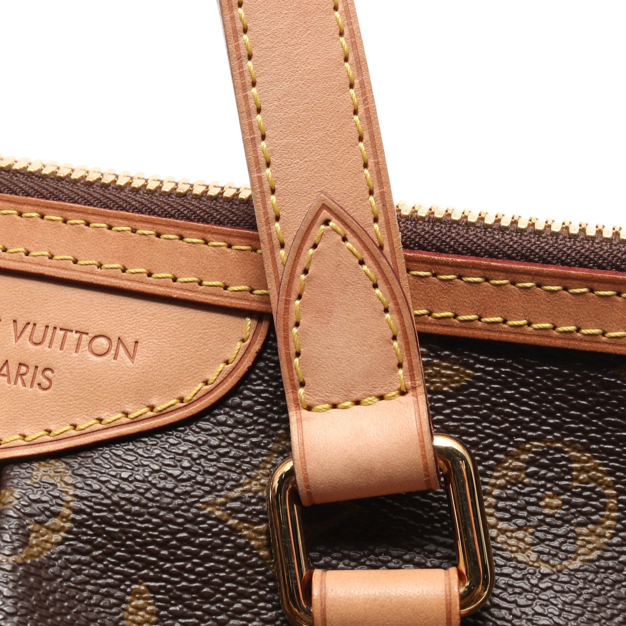 Louis Vuitton Louis Vuitton Palermo Pm Monogram Handbag Leather Brown Size ONE SIZE - 6 Thumbnail