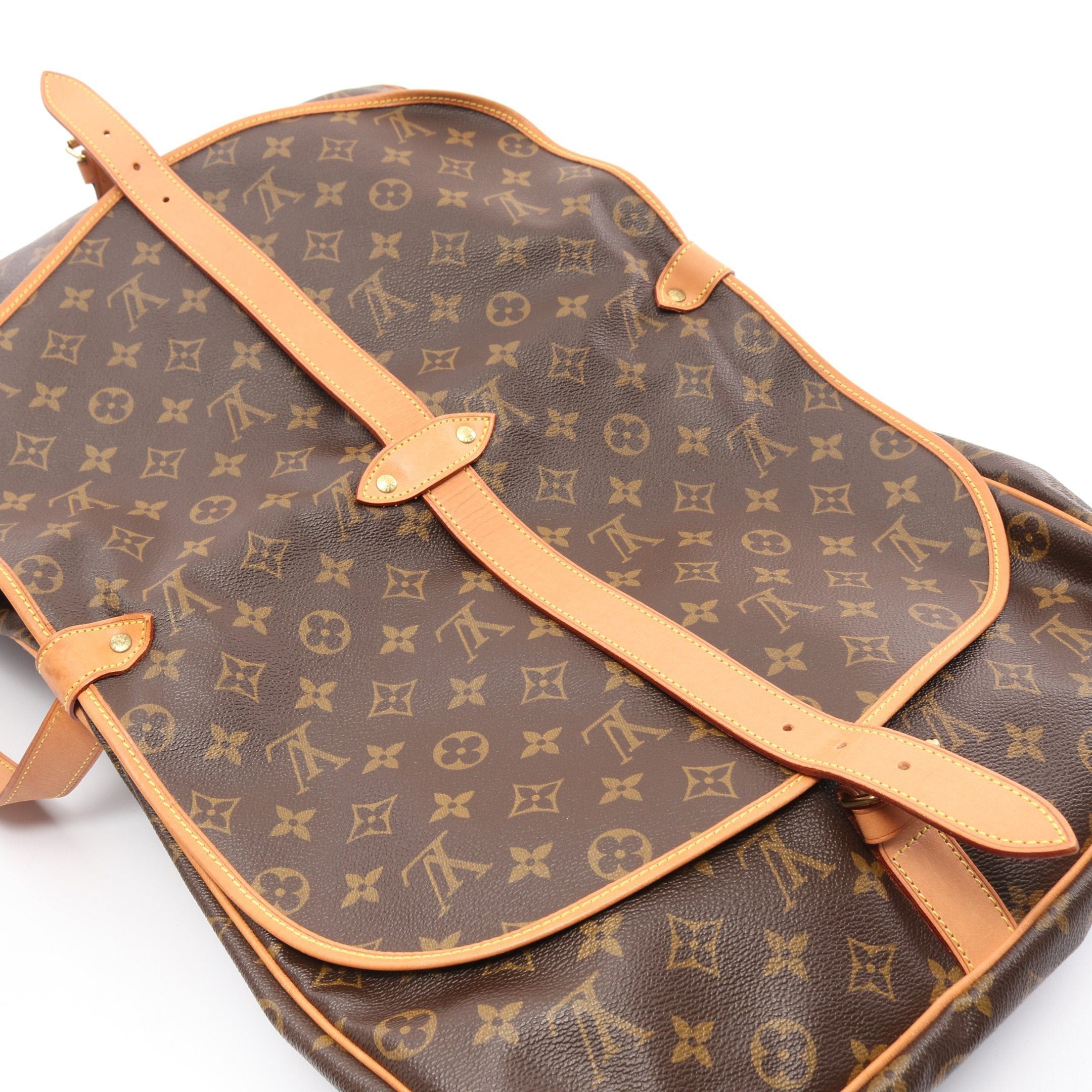 Louis Vuitton Louis Vuitton Saumur 35 Monogram Shoulder Bag Leather Brown Size ONE SIZE - 7 Thumbnail