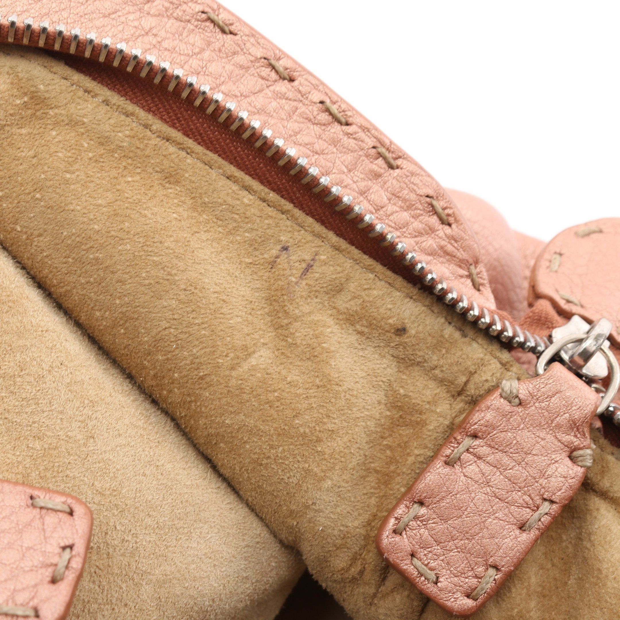 Fendi Fendi Selleria Doctor'S Bag Handbag Leather Pink Metallic Size ONE SIZE - 8 Thumbnail