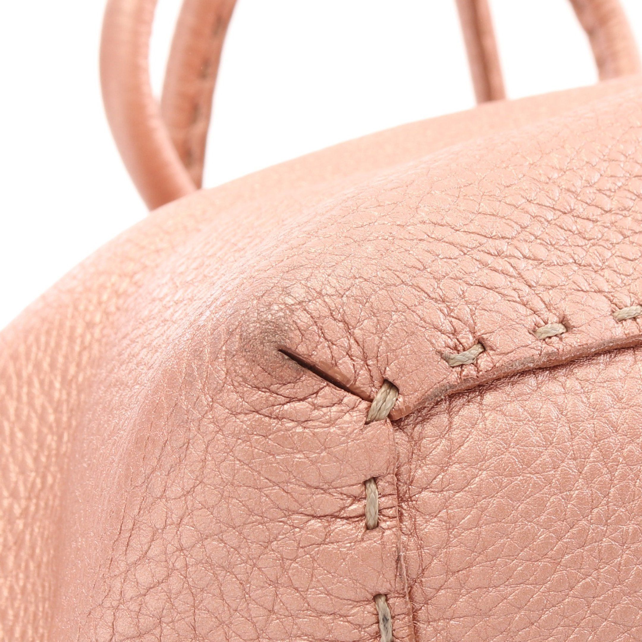 Fendi Fendi Selleria Doctor'S Bag Handbag Leather Pink Metallic Size ONE SIZE - 6 Thumbnail