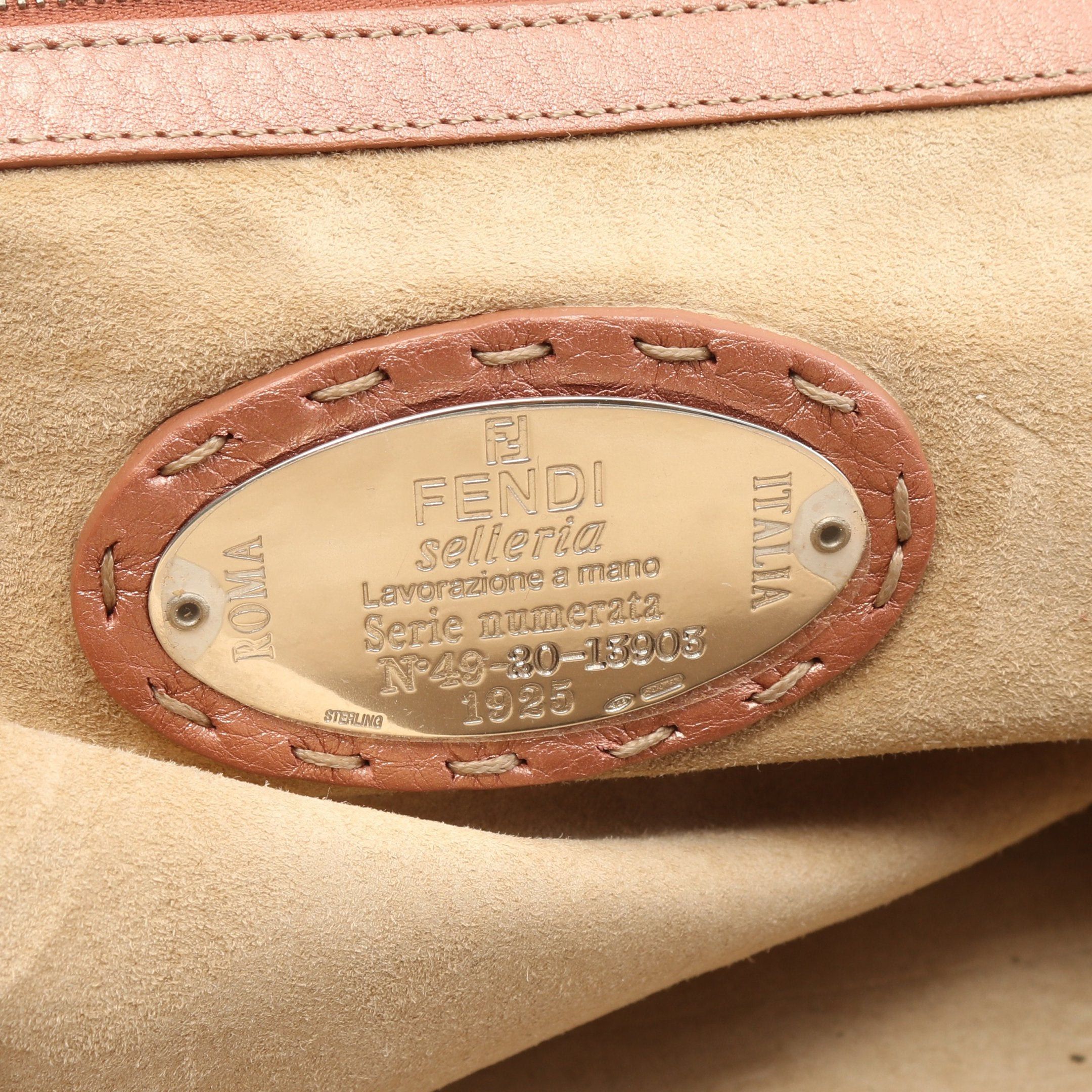 Fendi Fendi Selleria Doctor'S Bag Handbag Leather Pink Metallic Size ONE SIZE - 4 Thumbnail