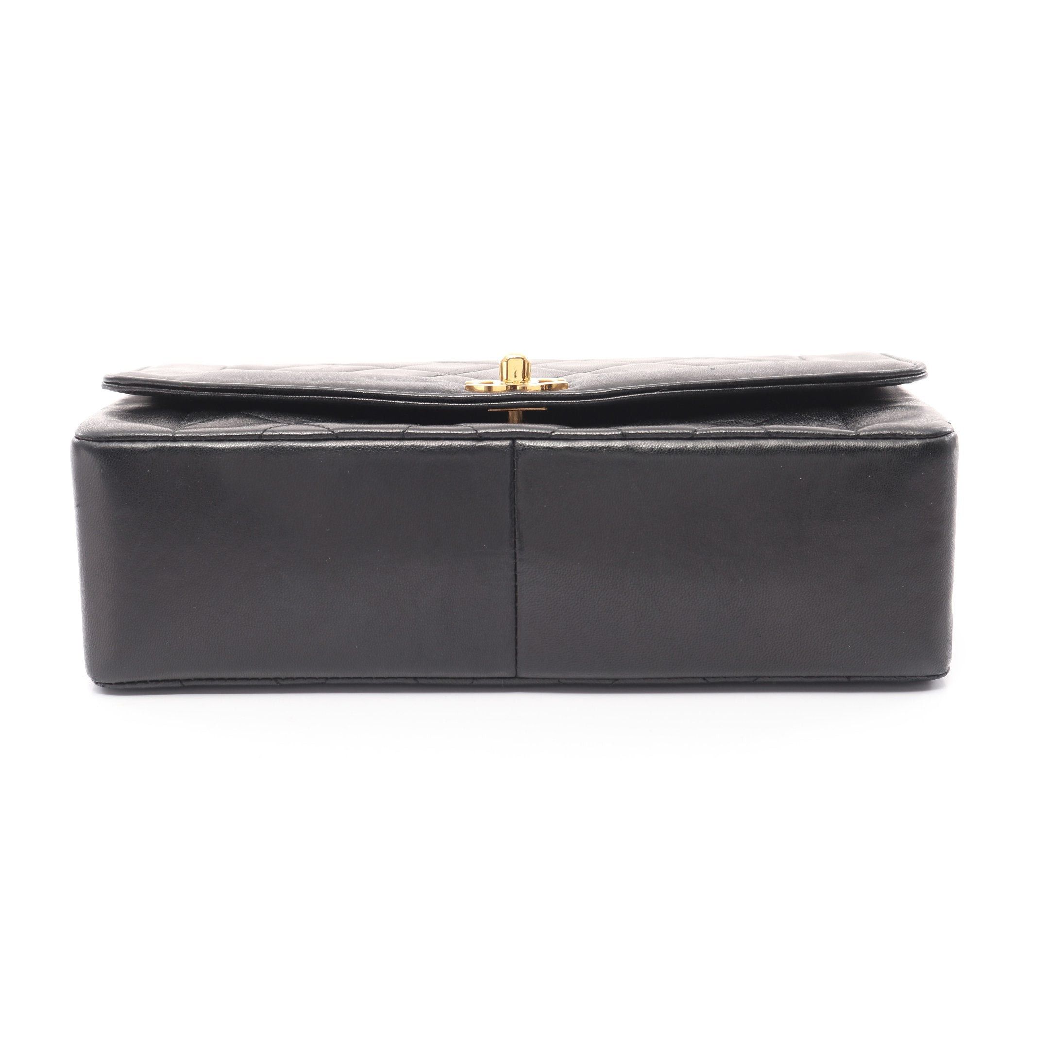 Chanel Chanel Matelasse Diana Flap Chain Shoulder Bag Lambskin Black Gold Hardware Size ONE SIZE - 14 Thumbnail