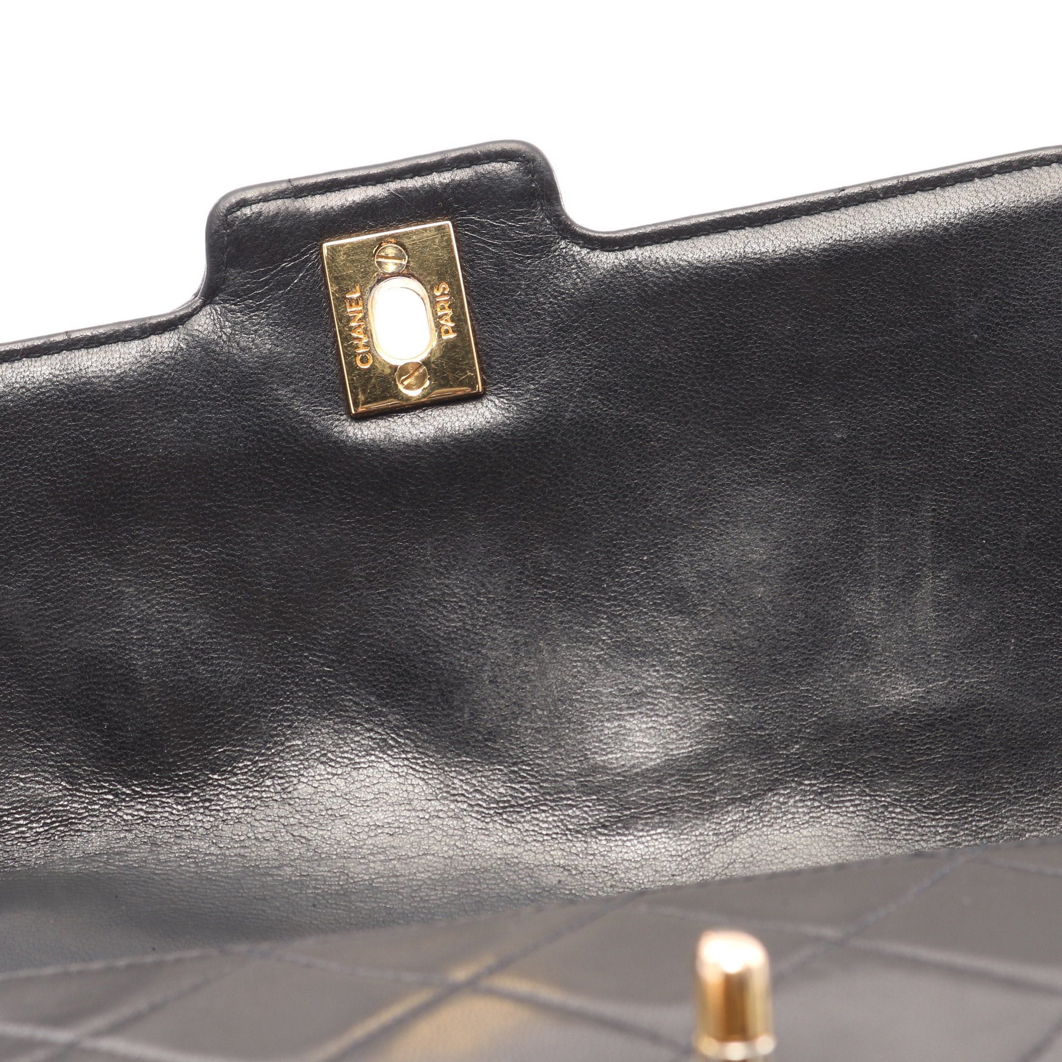 Chanel Chanel Matelasse Diana Flap Chain Shoulder Bag Lambskin Black Gold Hardware Size ONE SIZE - 14 Thumbnail