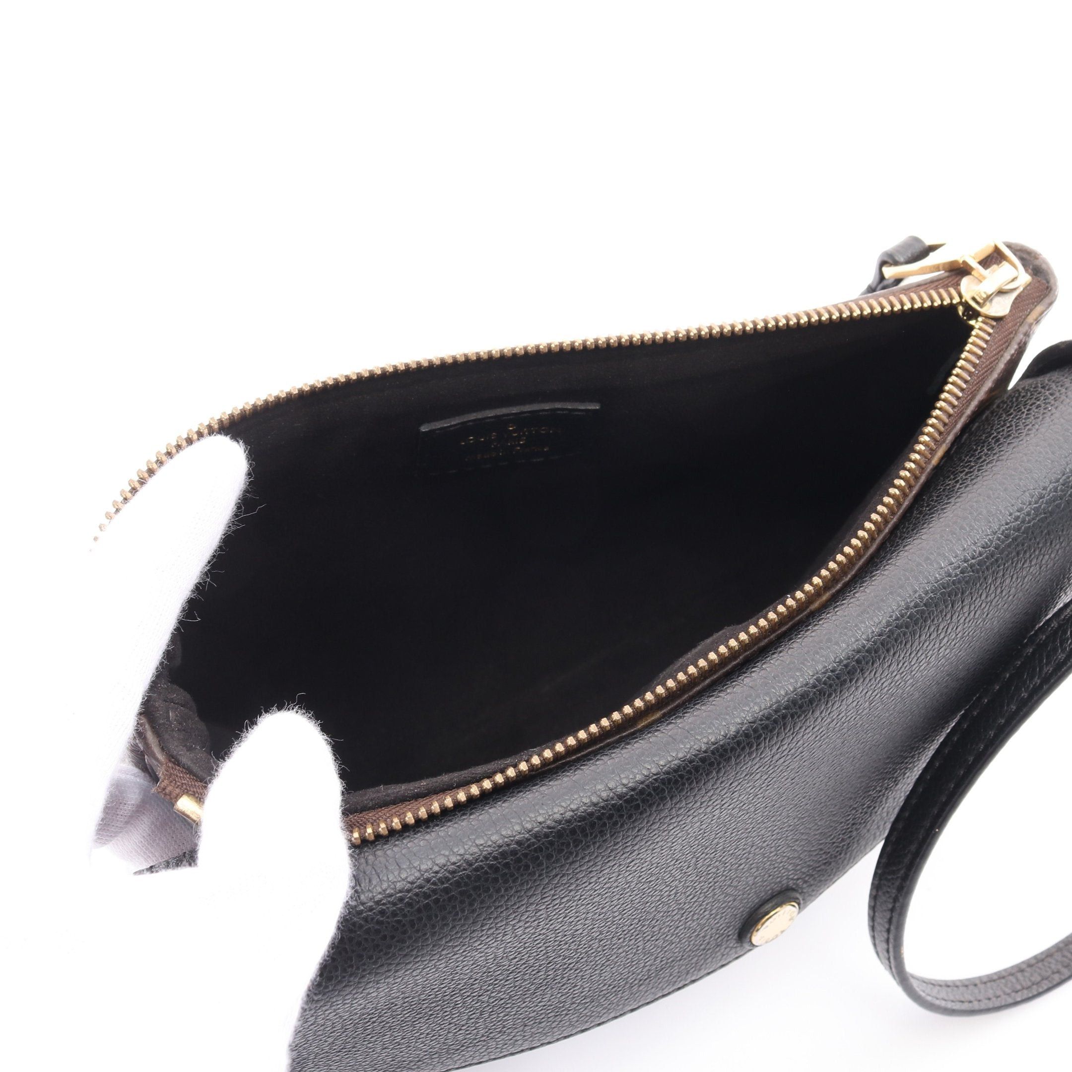 Louis Vuitton Louis Vuitton Twice Monogram Noir Shoulder Bag Leather Brown Black Size ONE SIZE - 3 Thumbnail