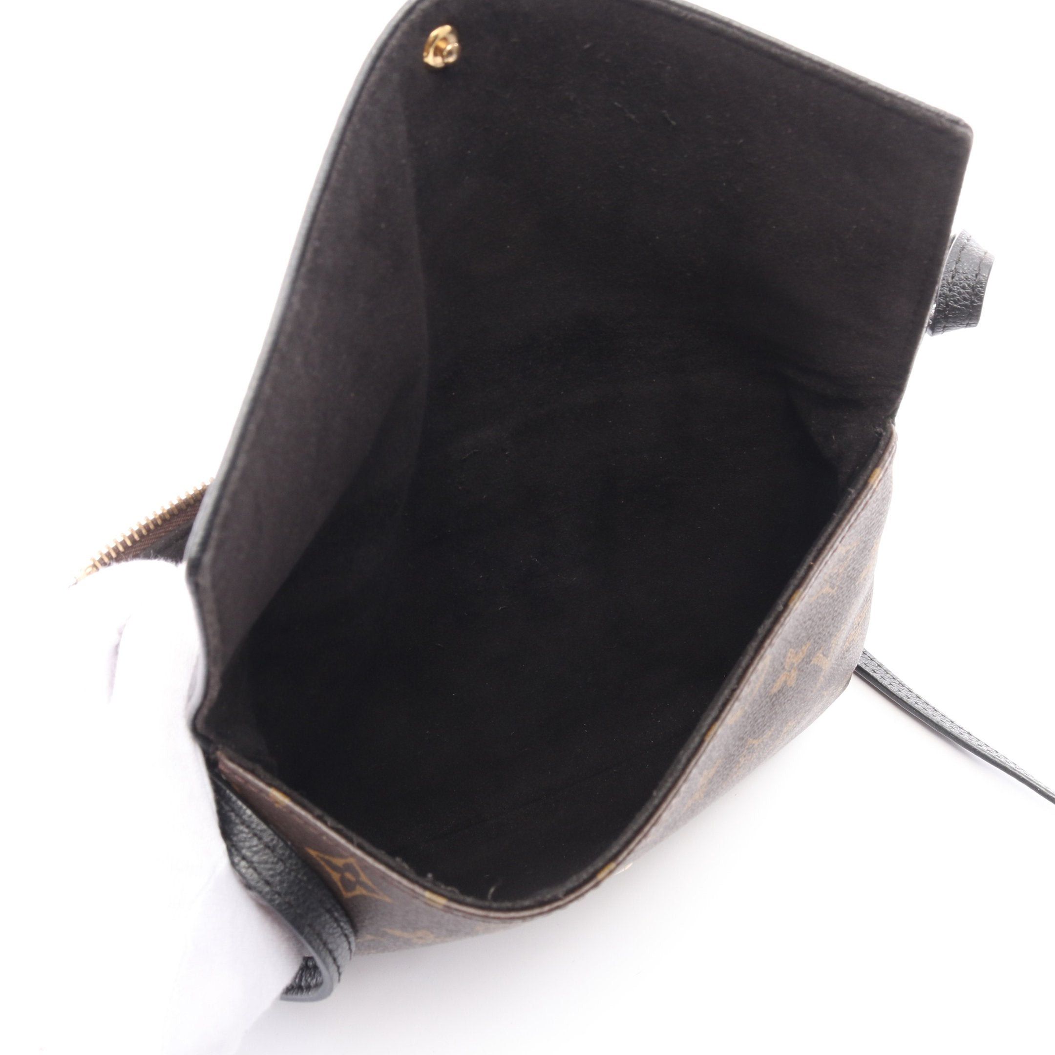 Louis Vuitton Louis Vuitton Twice Monogram Noir Shoulder Bag Leather Brown Black Size ONE SIZE - 4 Thumbnail