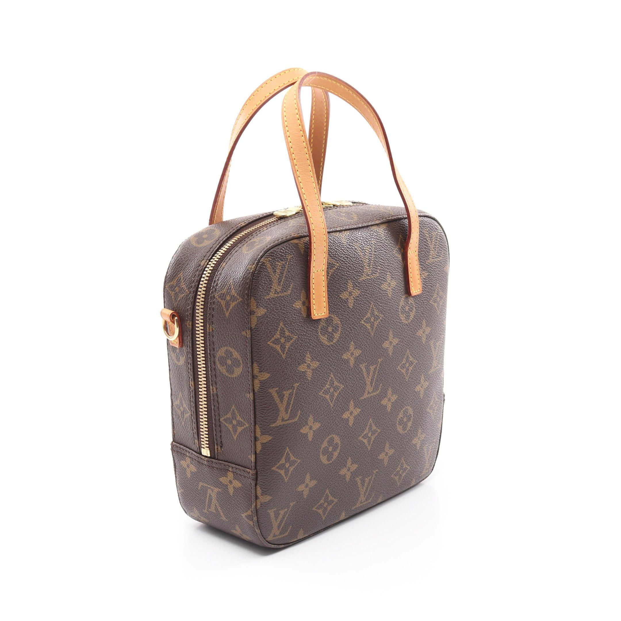 Louis Vuitton Louis Vuitton Spontini Monogram Handbag Leather Brown Size ONE SIZE - 2 Thumbnail