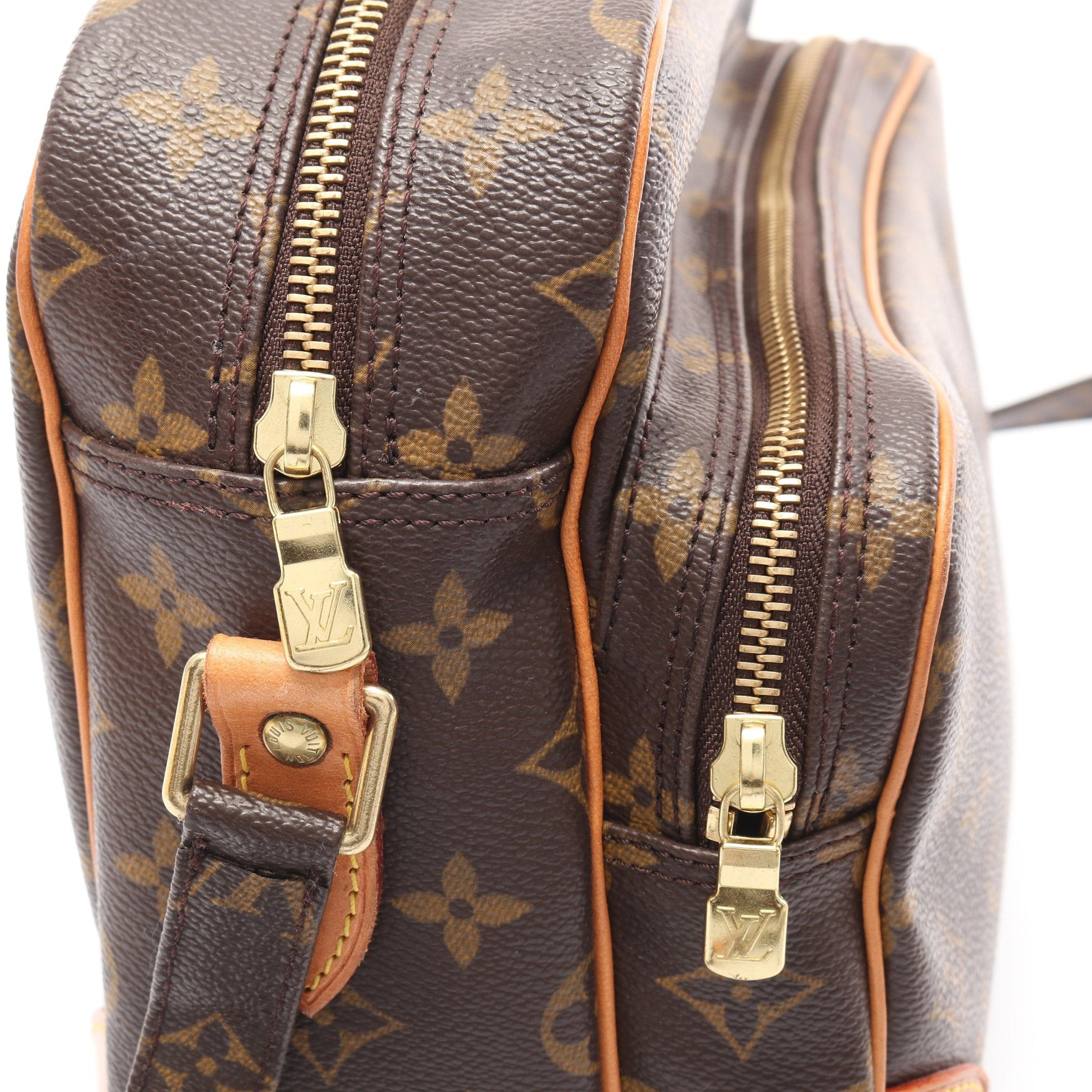 Louis Vuitton Louis Vuitton Nil Monogram Shoulder Bag Leather Brown Size ONE SIZE - 9 Thumbnail