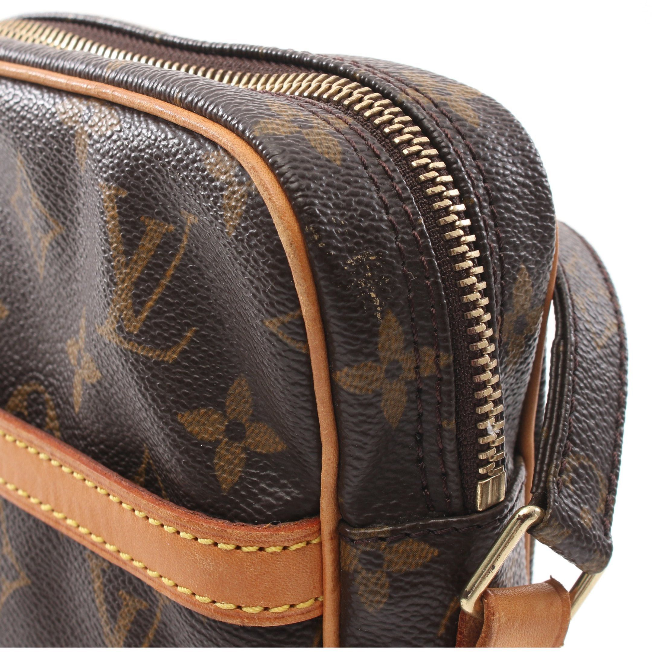 Louis Vuitton Louis Vuitton Danube Monogram Shoulder Bag Leather Brown Size ONE SIZE - 9 Thumbnail