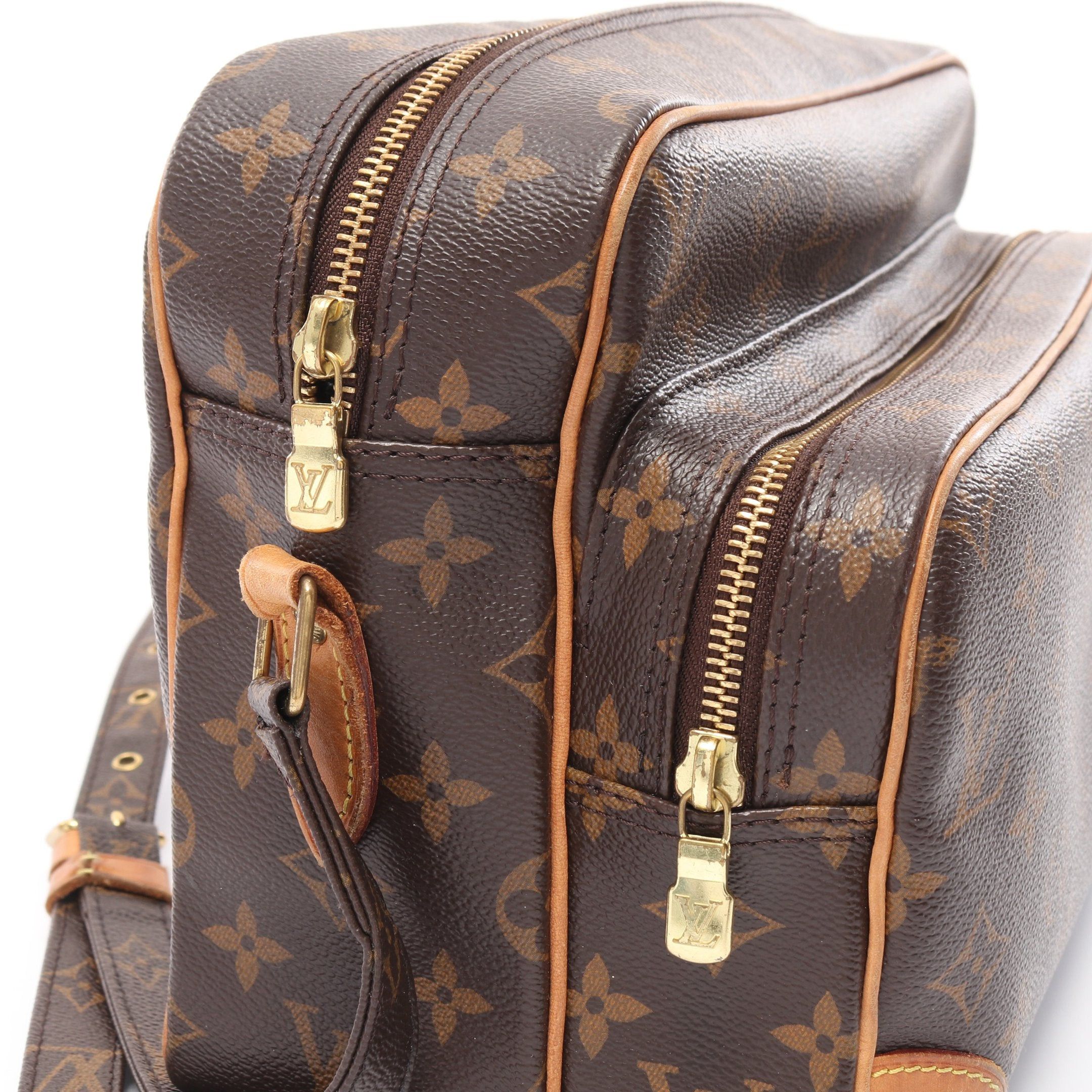 Louis Vuitton Louis Vuitton Nil Monogram Shoulder Bag Leather Brown Size ONE SIZE - 9 Thumbnail