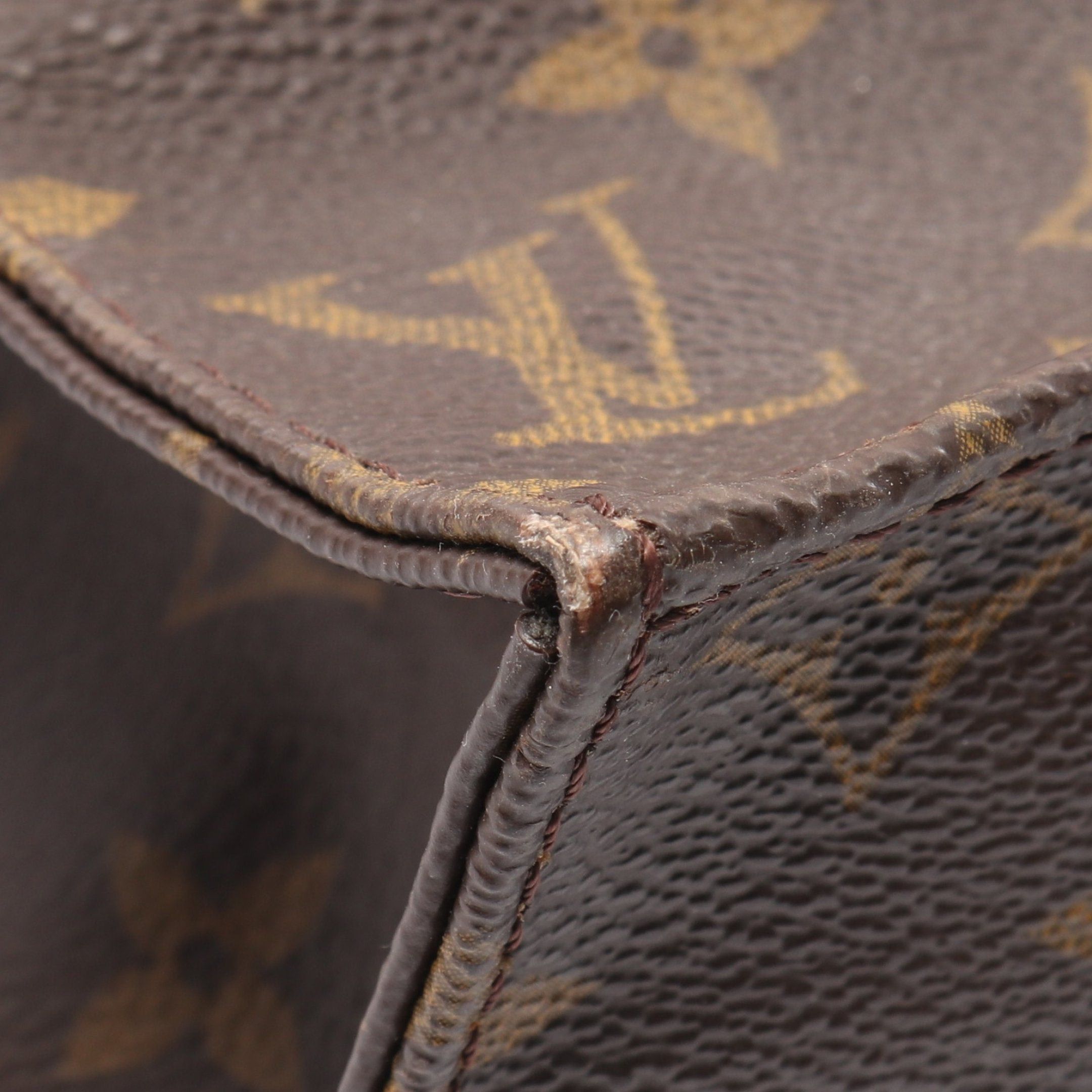 Louis Vuitton Louis Vuitton Sac Plat Monogram Handbag Tote Bag Leather Brown Size ONE SIZE - 11 Thumbnail