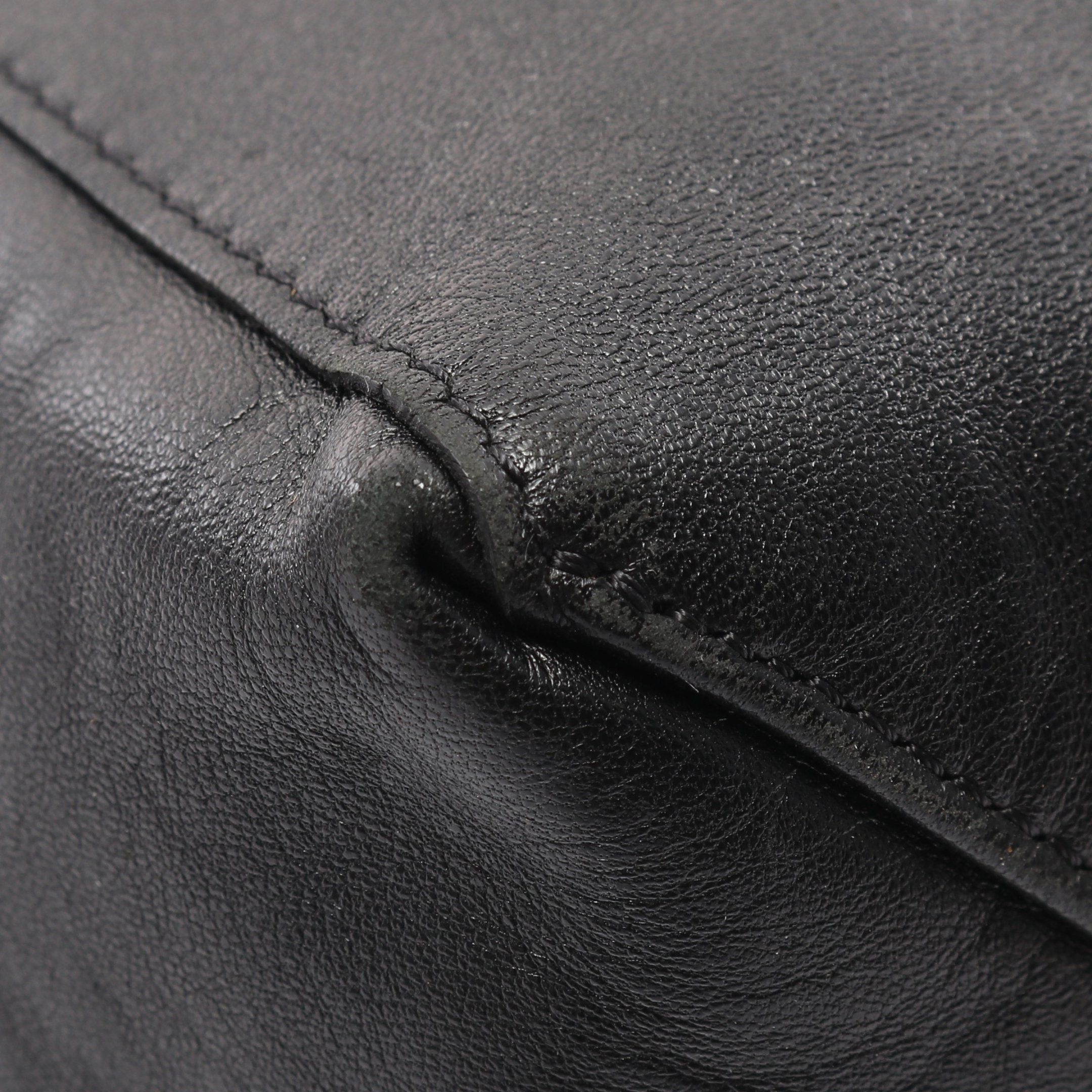 Celine Celine Horizontal Hippopotamus Handbag Tote Bag Leather Light Brown Black Size ONE SIZE - 5 Thumbnail