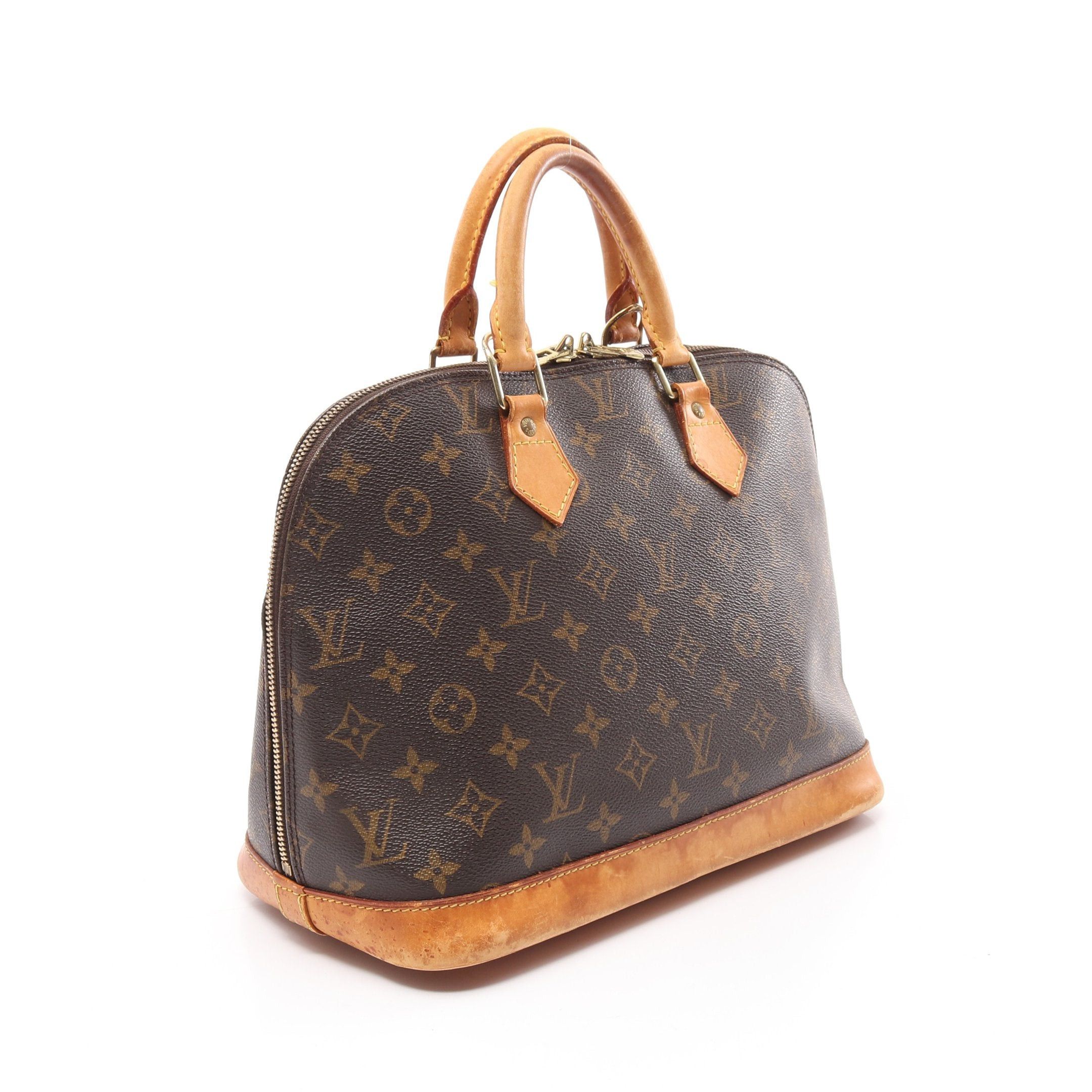 Louis Vuitton Louis Vuitton Alma Pm Monogram Handbag Leather Brown Size ONE SIZE - 2 Thumbnail