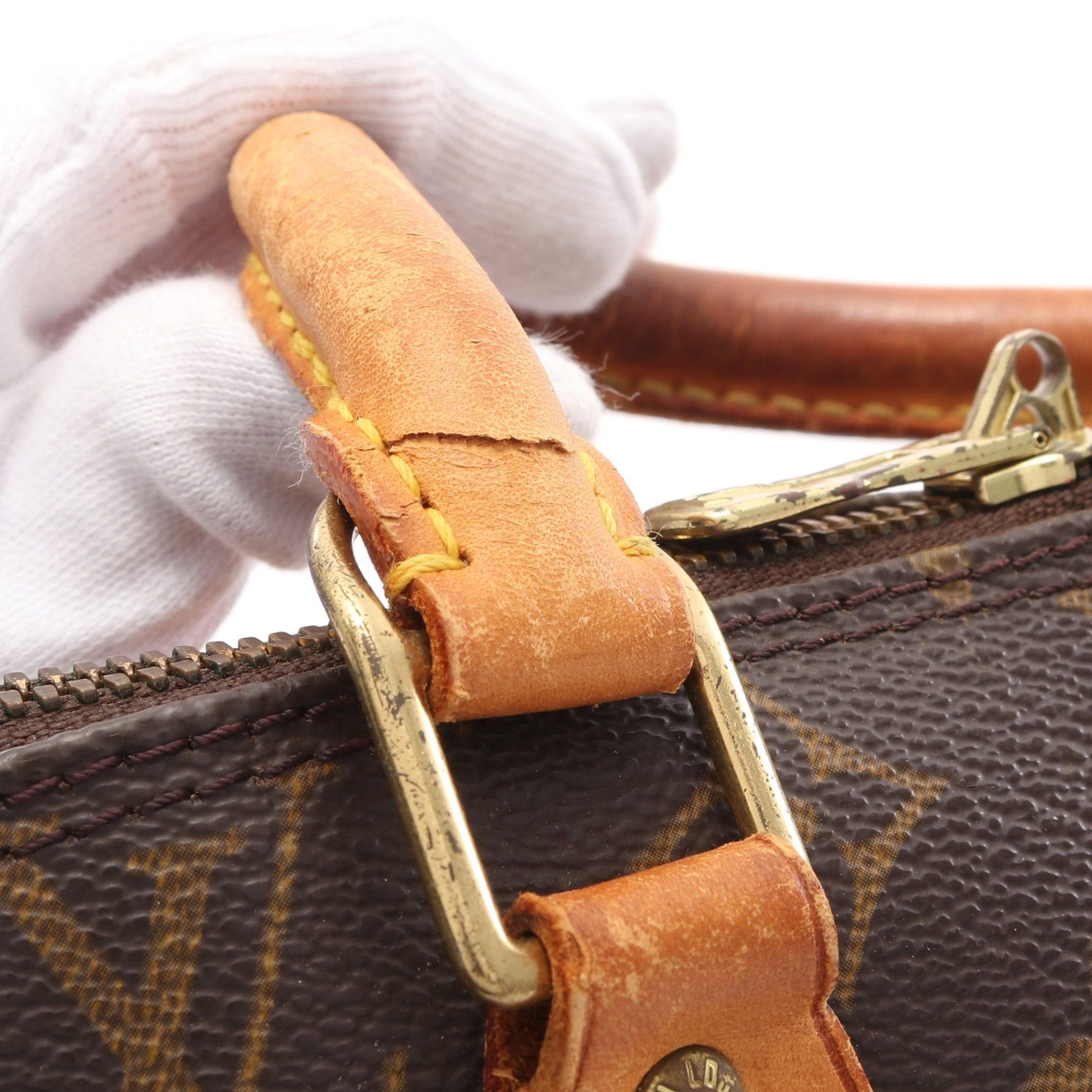 Louis Vuitton Louis Vuitton Alma Pm Monogram Handbag Leather Brown Size ONE SIZE - 10 Thumbnail
