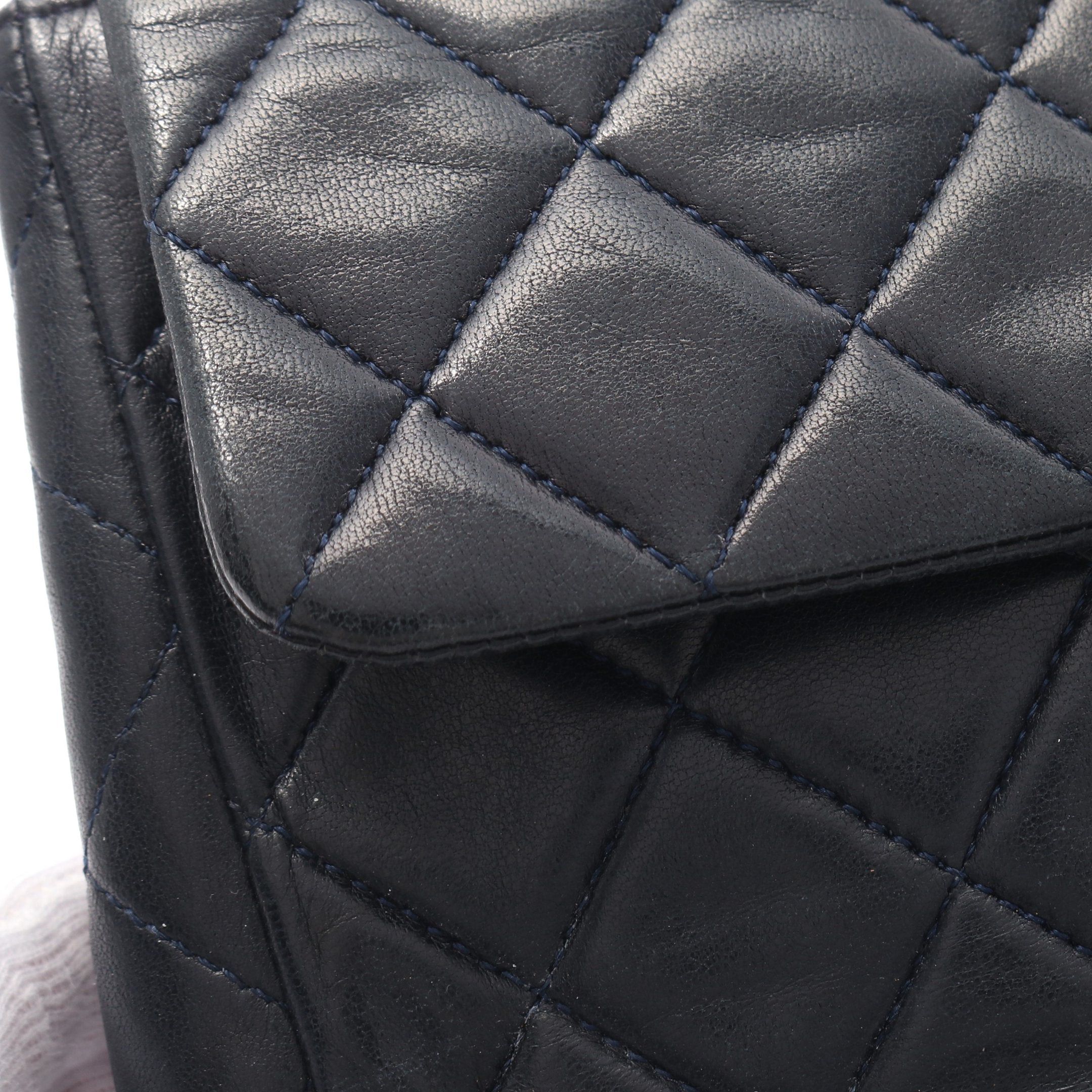 Chanel Chanel Mini Matelasse 20 Chain Shoulder Bag Lambskin Dark Navy Gold Hardware Size ONE SIZE - 10 Thumbnail