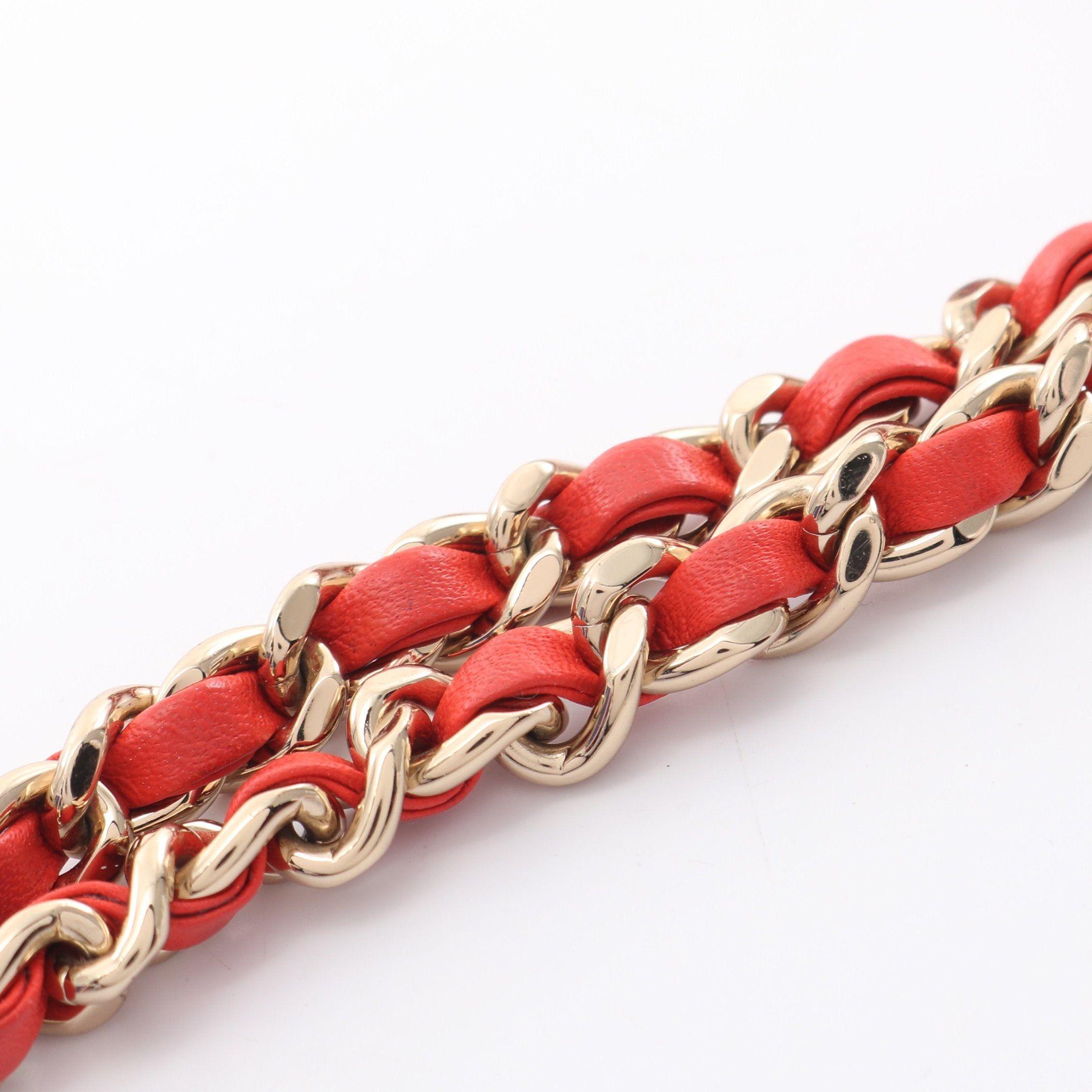 Chanel Chanel Cc Filigree Small Vanity Bag Chain Shoulder Caviar Skin Blue Red White Gold Hardware Size ONE SIZE - 12 Thumbnail