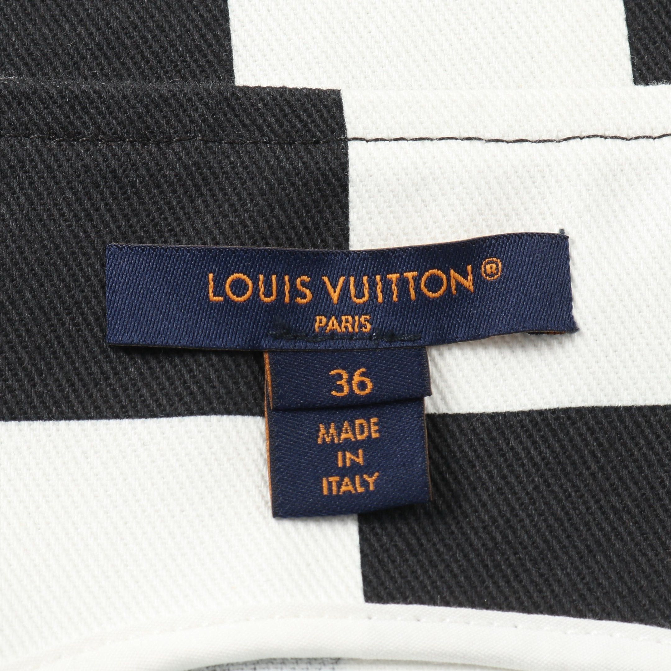 Louis Vuitton Louis Vuitton Damier Denim Chain Strap Dress Blackout Collection One Piece Cotton Black White Size ONE SIZE - 3 Thumbnail