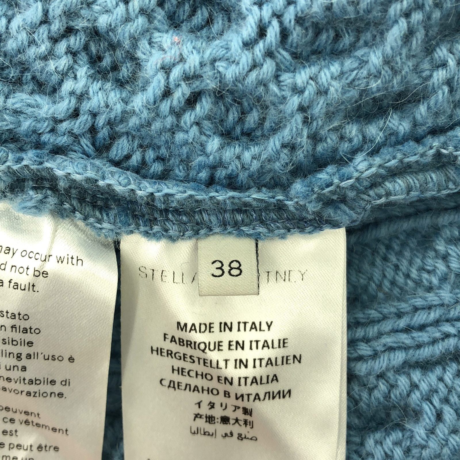 Stella McCartney Stella Mccartney Sweater Sweater/Light Blue Wool Size ONE SIZE - 6 Thumbnail