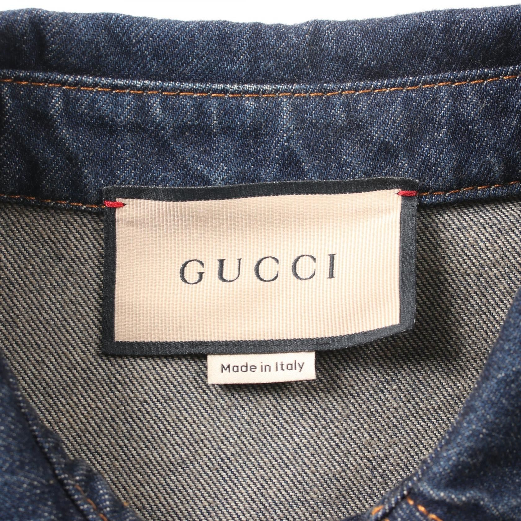 Gucci Gucci Denim One Piece Cotton Indigo Blue Size ONE SIZE - 3 Thumbnail