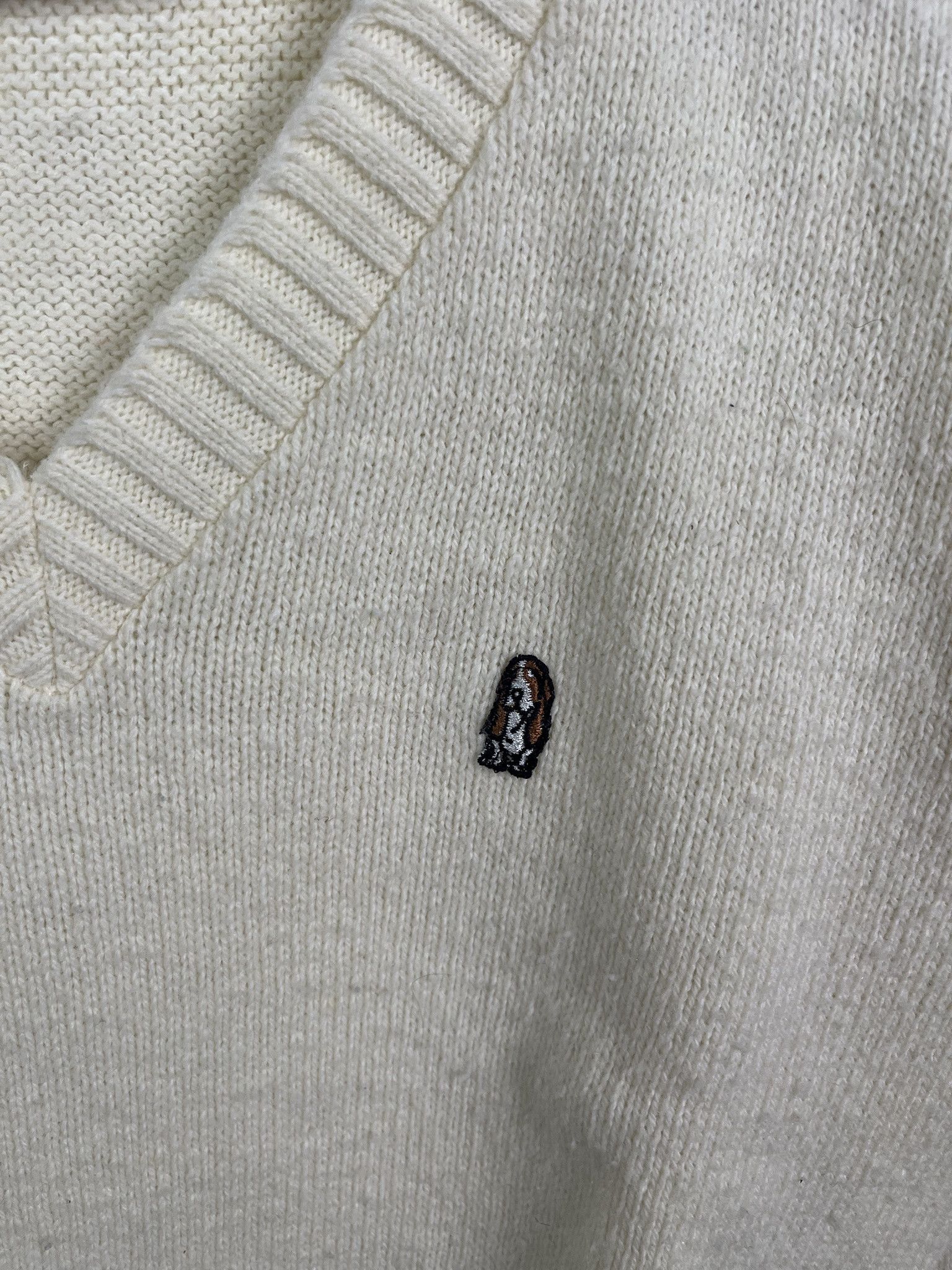 Other Vintage 1980s Hush Puppies White Acrylic Knit Sweater Size S Size US S / EU 44-46 / 1 - 3 Thumbnail