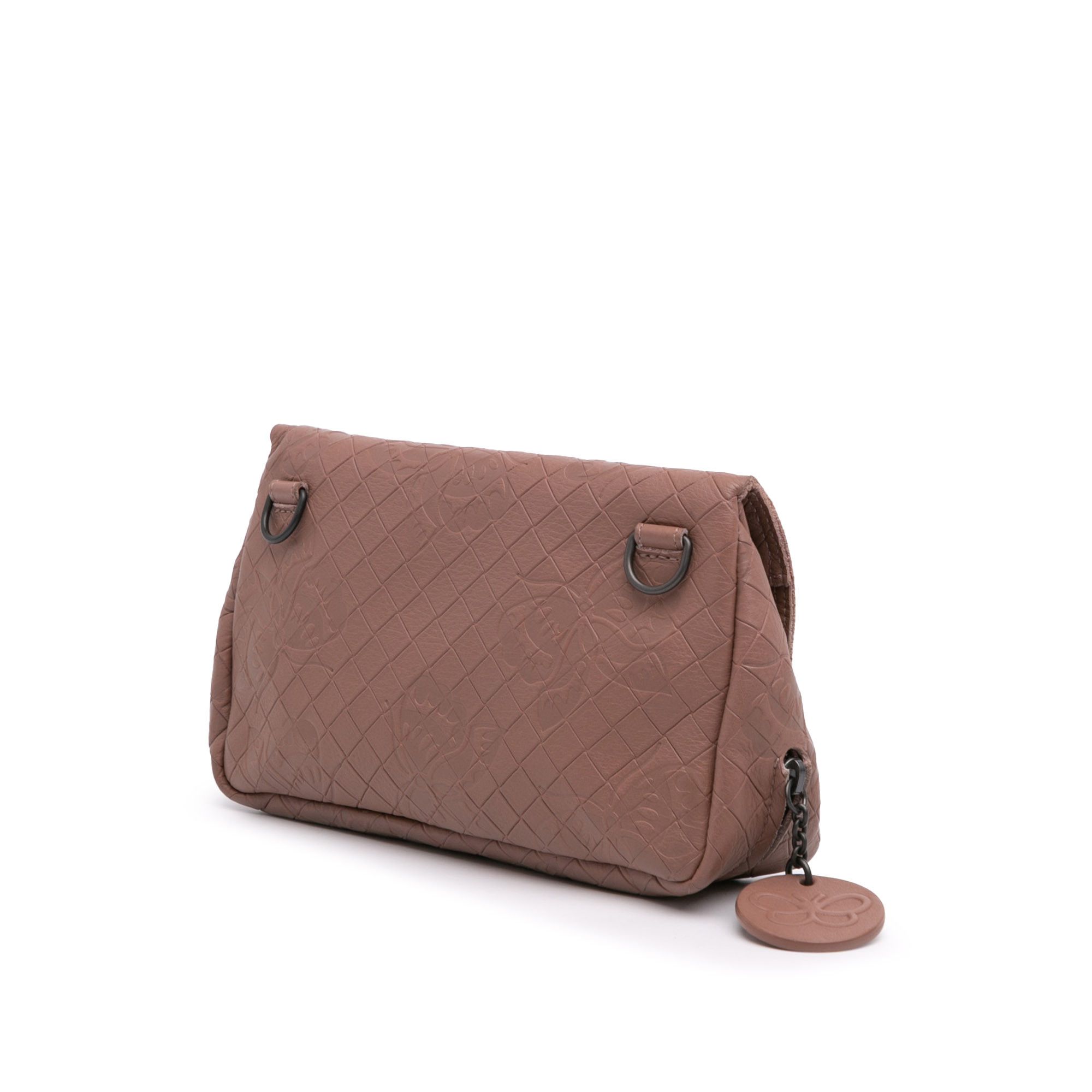 Bottega Veneta Bottega Veneta Small Calfskin Intrecciomirage Embossed Butterfly Chain Crossbody Size ONE SIZE - 2 Thumbnail