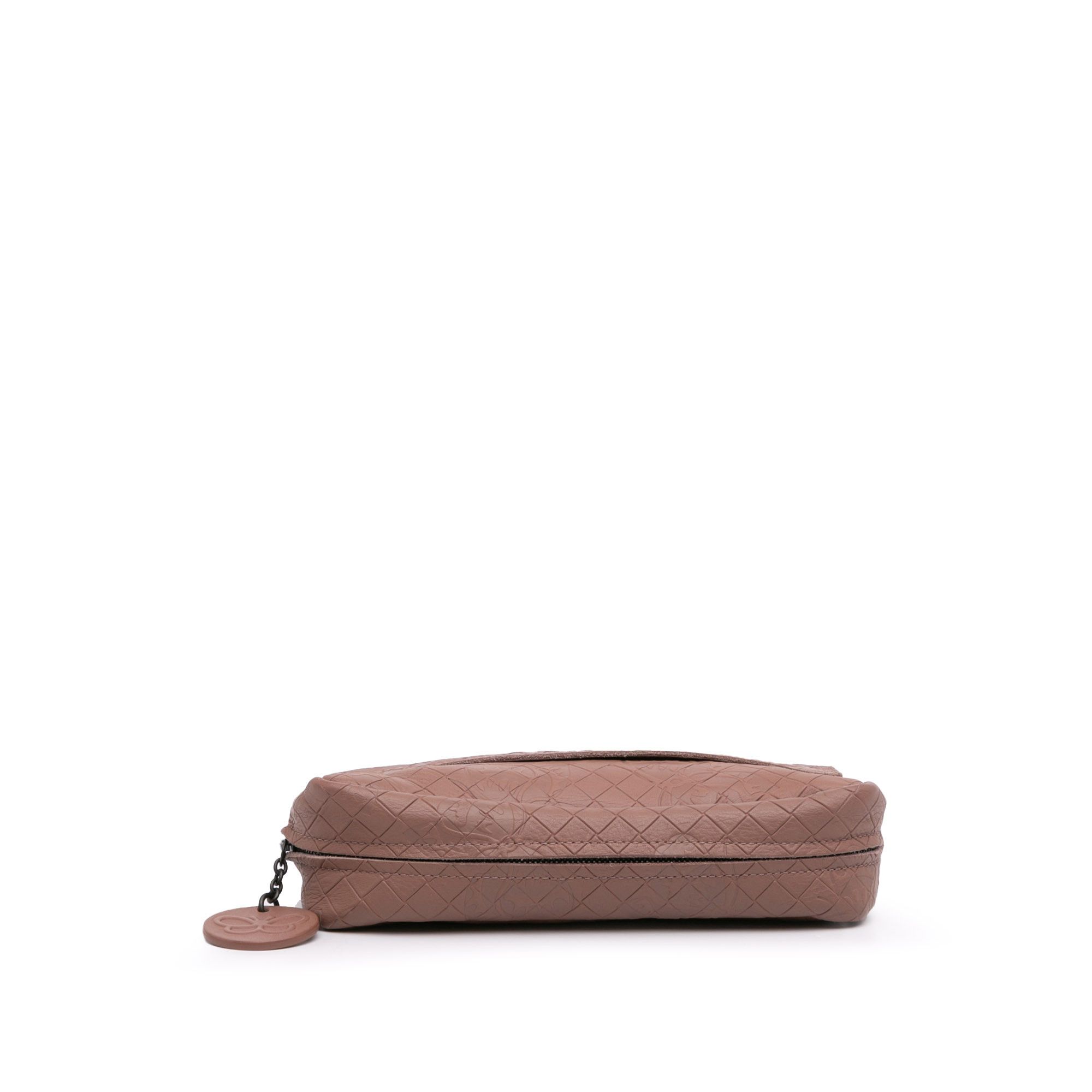 Bottega Veneta Bottega Veneta Small Calfskin Intrecciomirage Embossed Butterfly Chain Crossbody Size ONE SIZE - 3 Thumbnail
