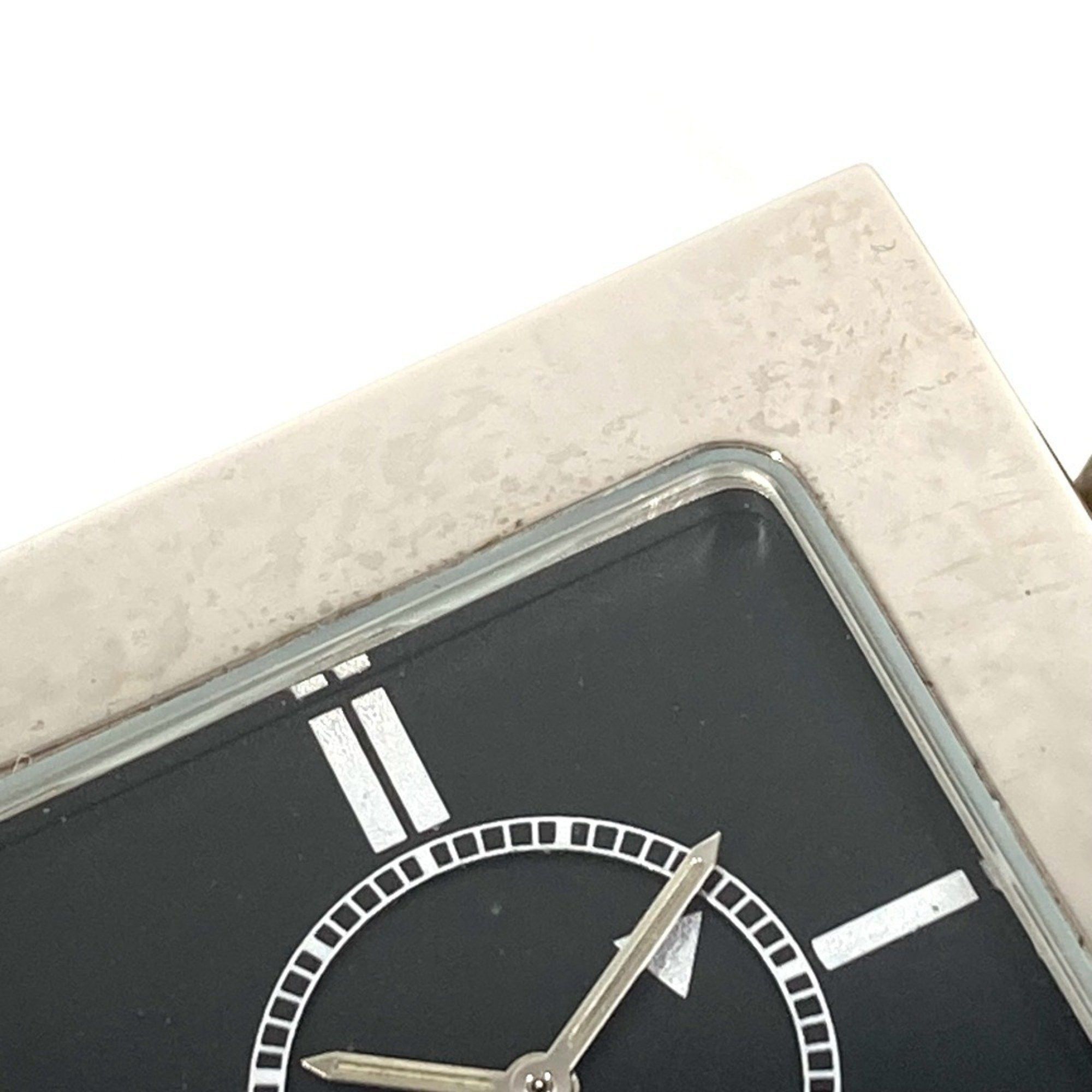 Gucci GUCCI REF0840 Logo Travel Watch Interior Table Clock SS Men's Women's Silver Size ONE SIZE - 14 Thumbnail