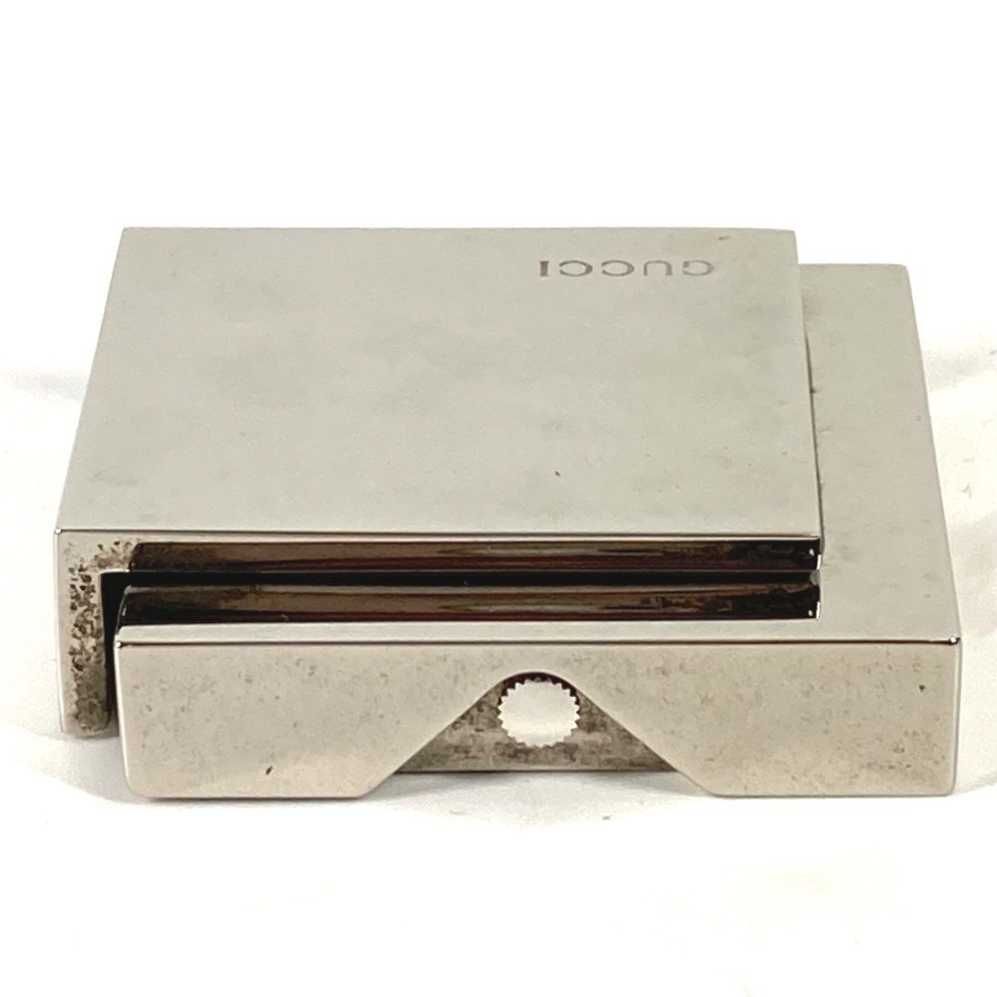 Gucci GUCCI REF0840 Logo Travel Watch Interior Table Clock SS Men's Women's Silver Size ONE SIZE - 5 Thumbnail