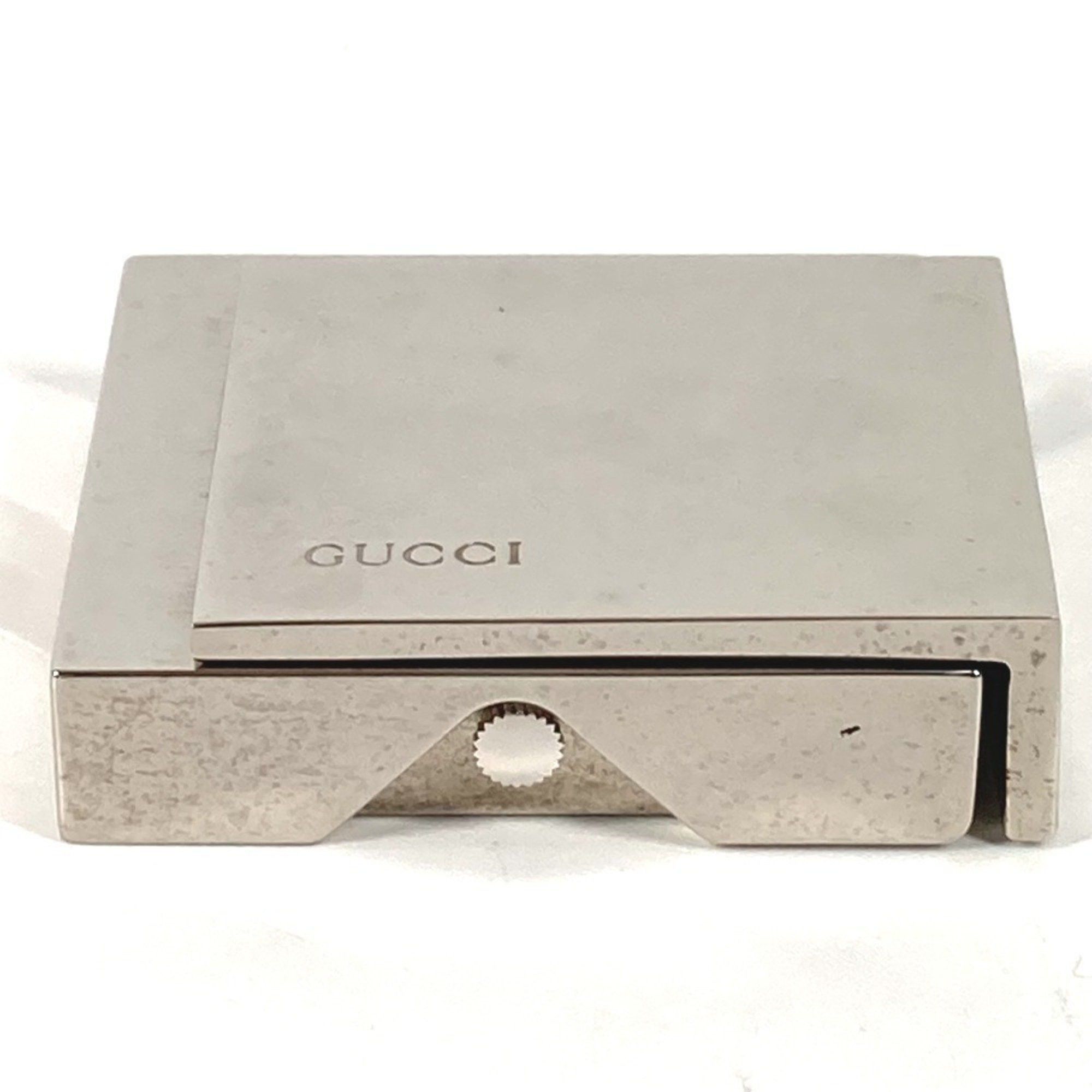 Gucci GUCCI REF0840 Logo Travel Watch Interior Table Clock SS Men's Women's Silver Size ONE SIZE - 4 Thumbnail