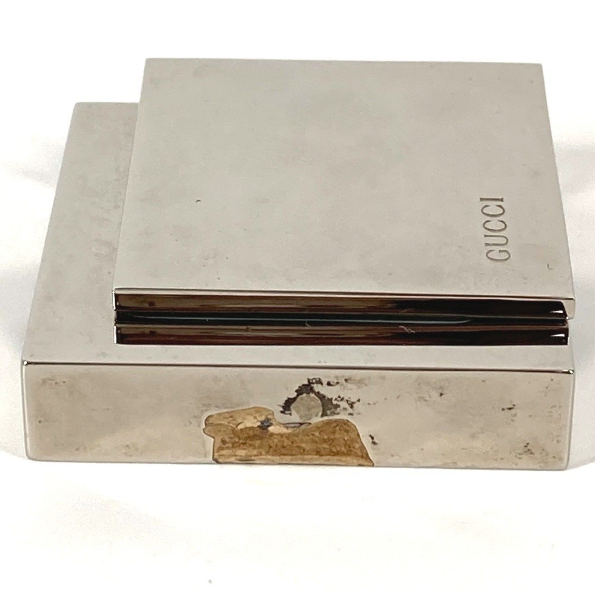 Gucci GUCCI REF0840 Logo Travel Watch Interior Table Clock SS Men's Women's Silver Size ONE SIZE - 7 Thumbnail