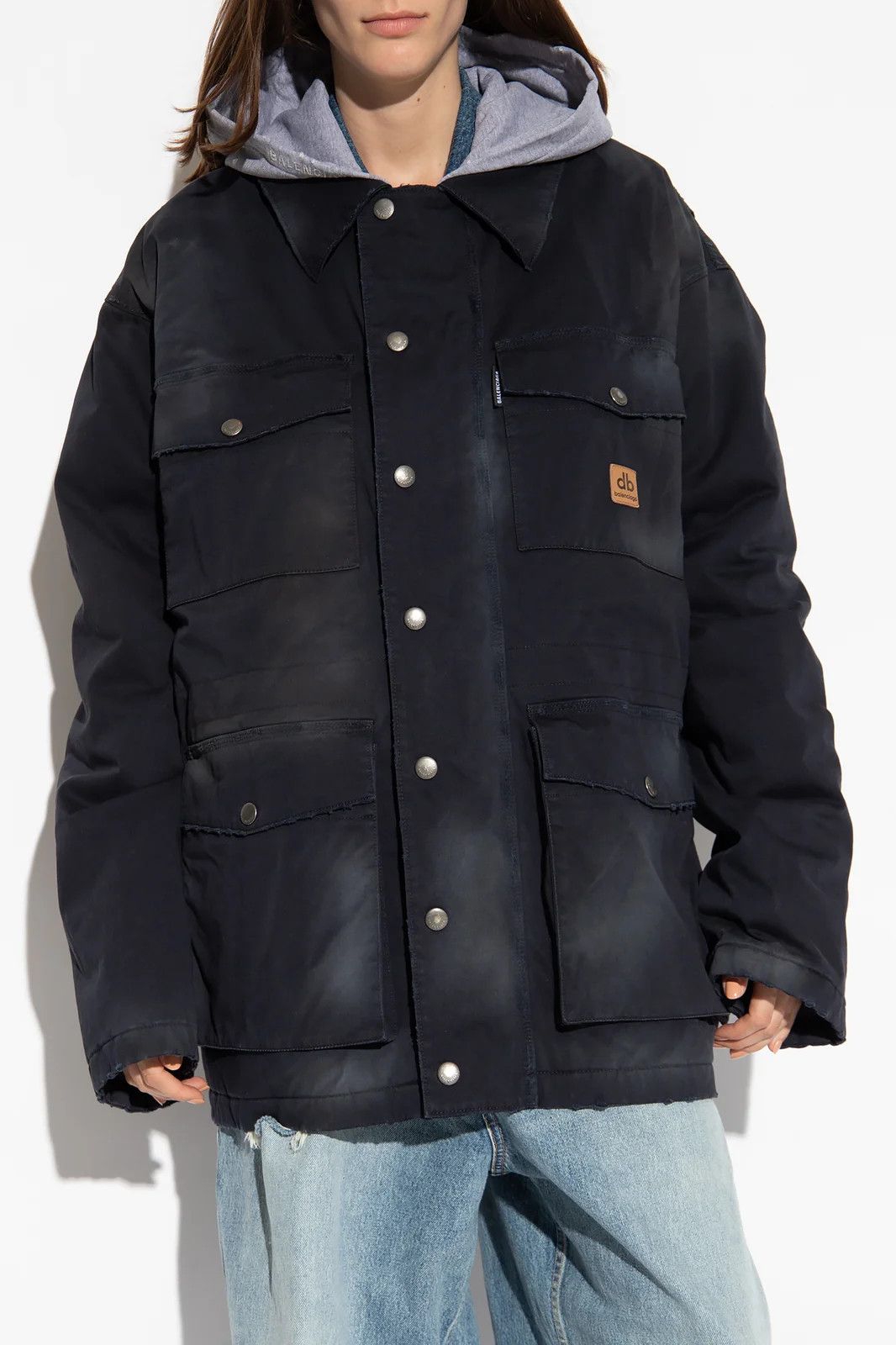 Balenciaga Balenciaga Double Layered Workwear Parka Size US XL / EU 56 / 4 - 2 Thumbnail
