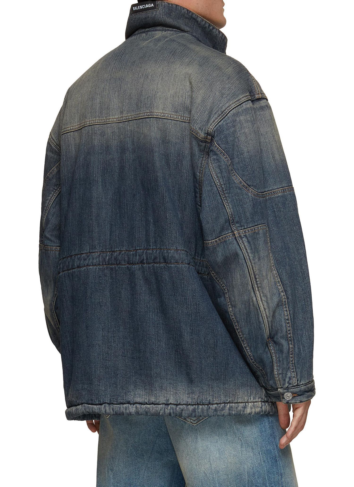 Balenciaga Cargo Denim Parka Jacket Size US M / EU 48-50 / 2 - 3 Thumbnail