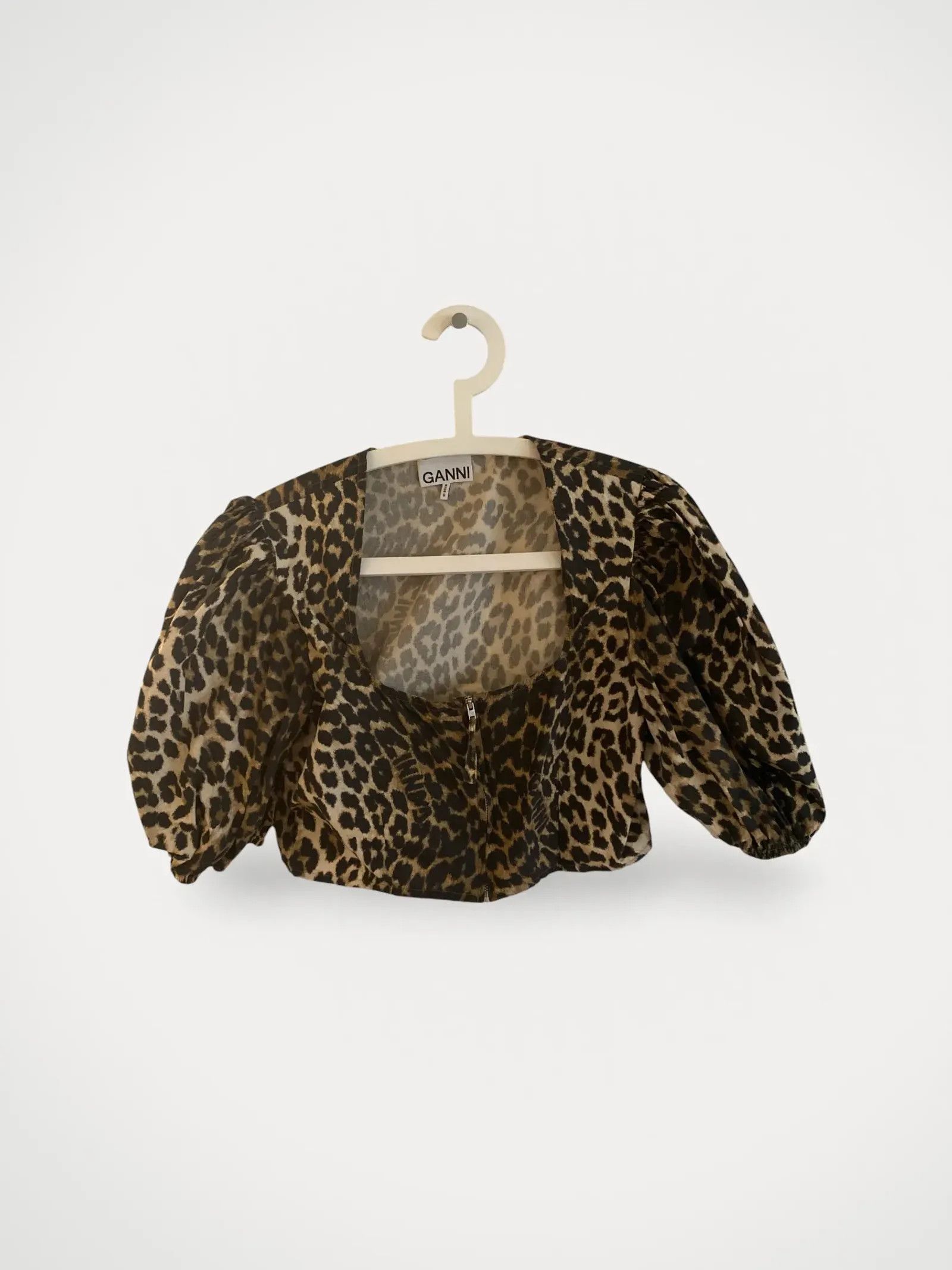 Ganni Ganni Big leopard almond milk Top Size M / US 6-8 / IT 42-44 - 2 Thumbnail