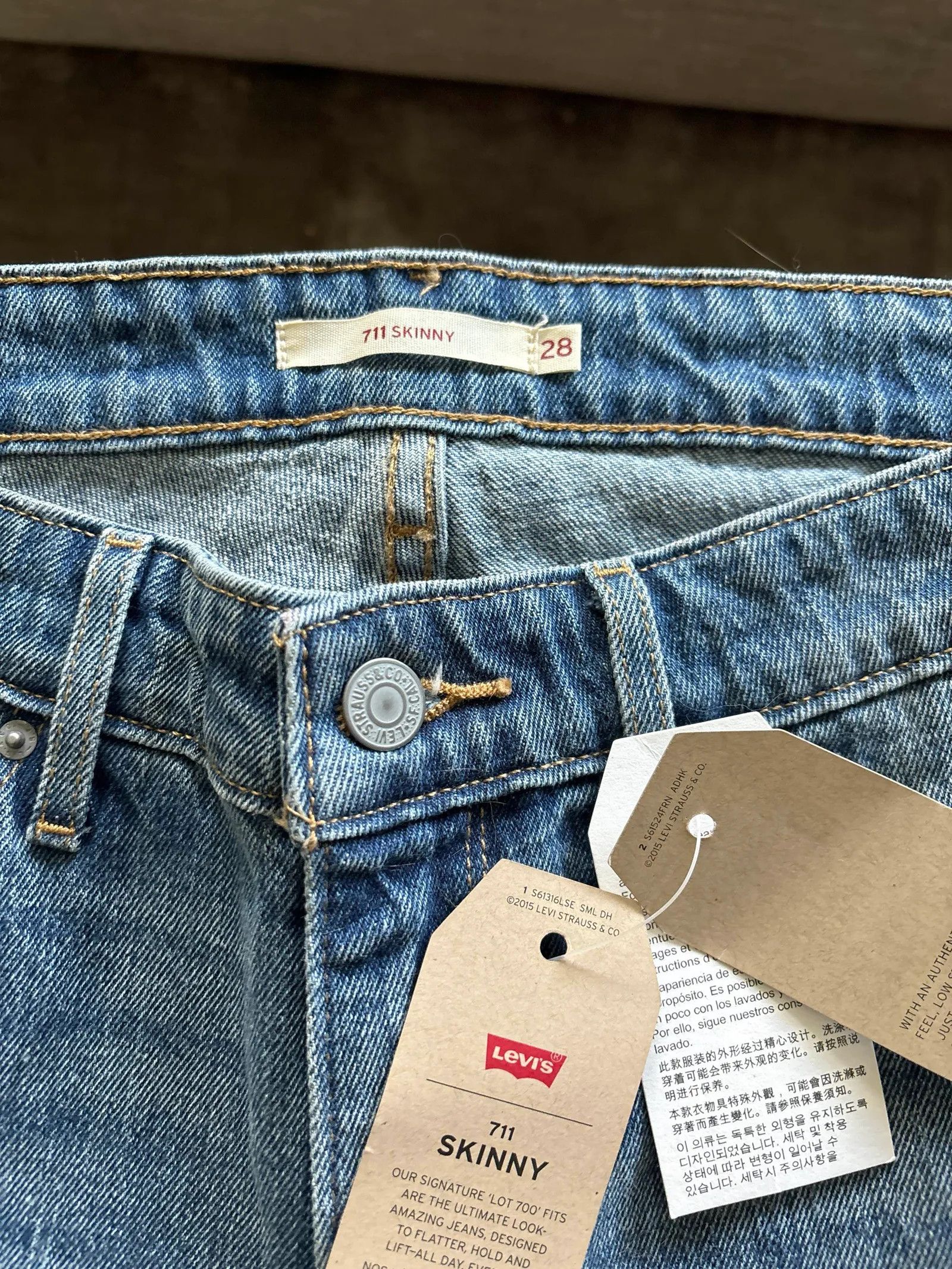 Levi's Levi's 711 Skinny Jeans Size 28" / US 6 / IT 42 - 2 Thumbnail