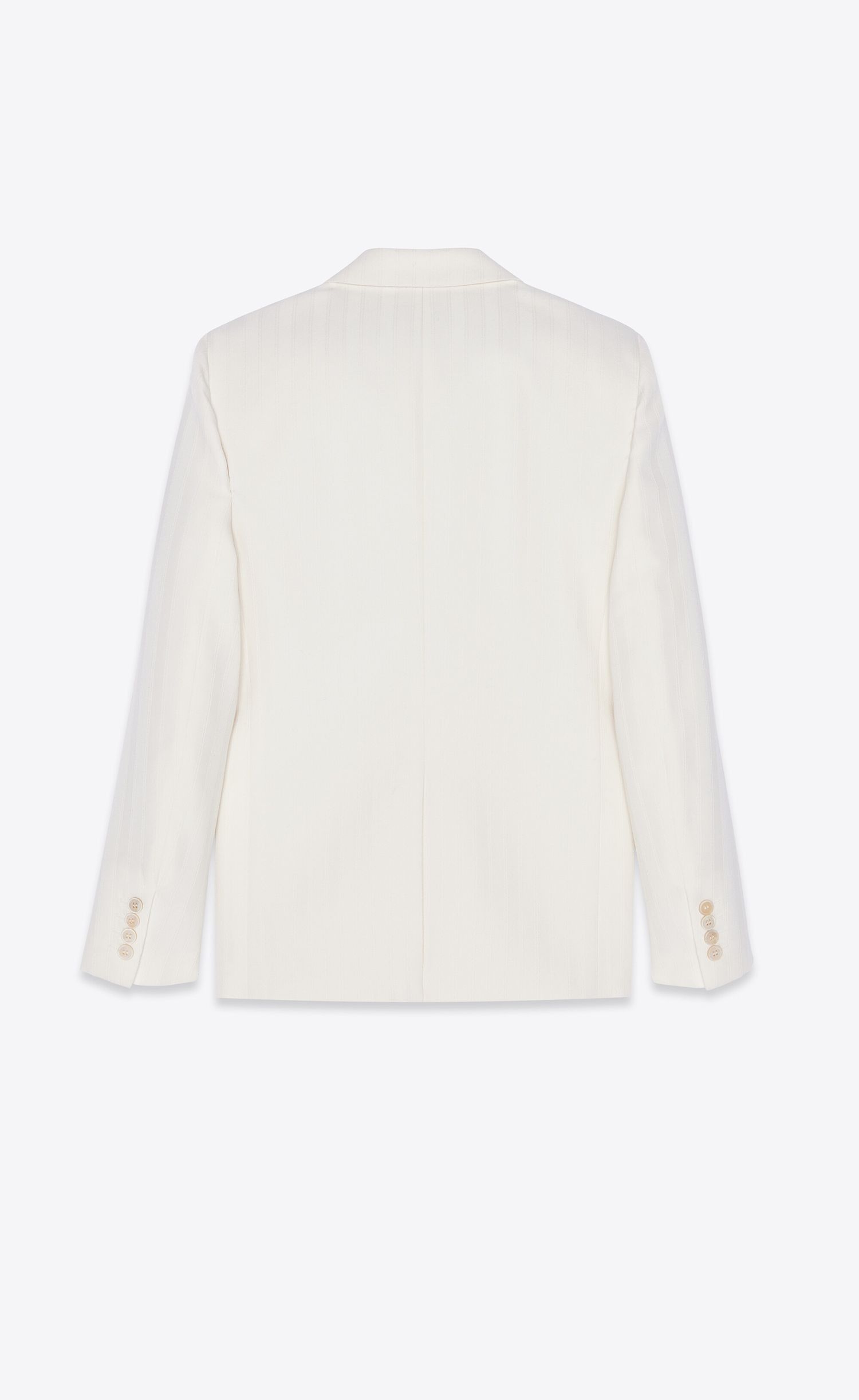 Saint Laurent Paris fitted single breasted jacket in striped wool Size US XS / EU 42 / 0 - 2 Thumbnail