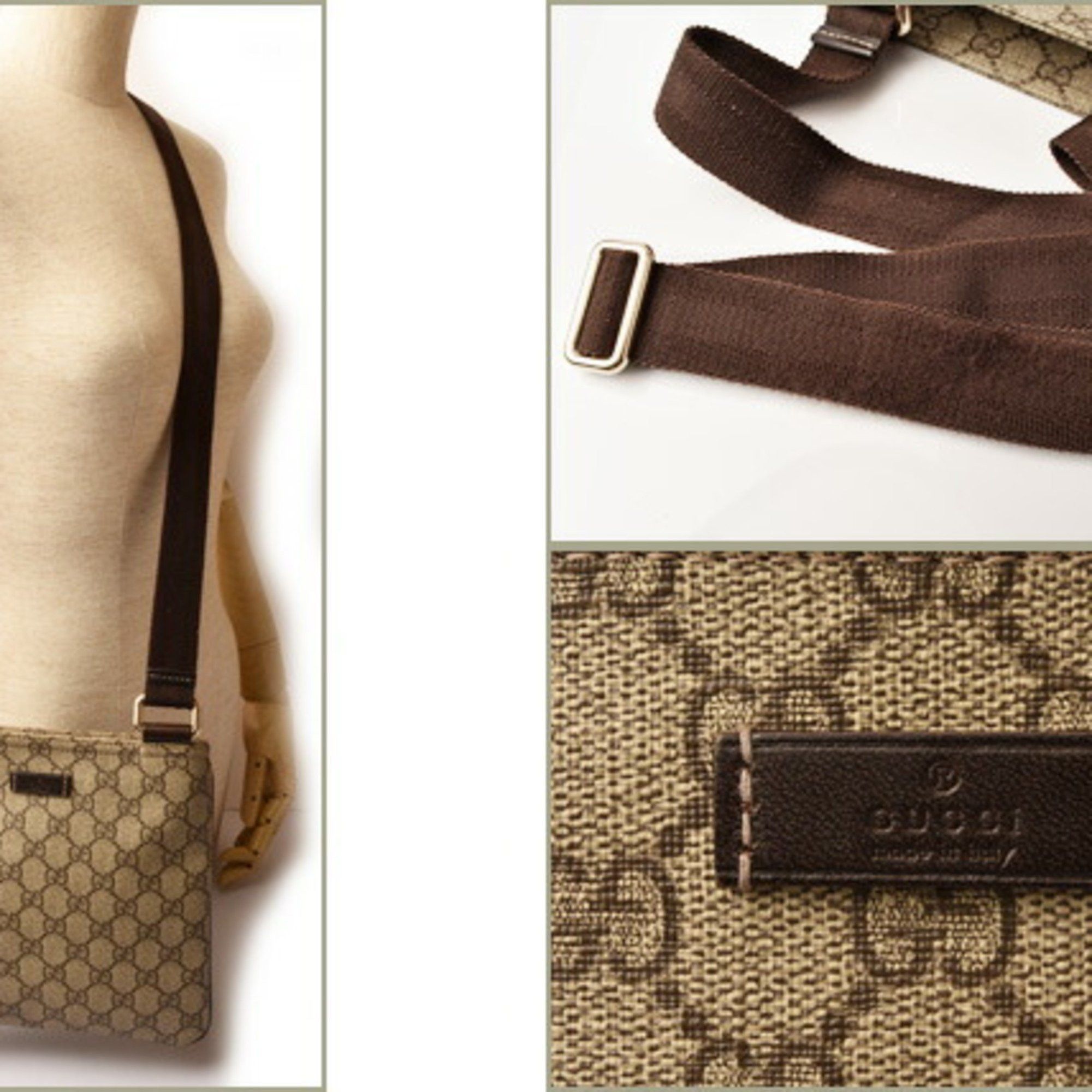 Gucci GUCCI Bag GG Plus Brown/Beige Brown 201538 Size ONE SIZE - 4 Thumbnail