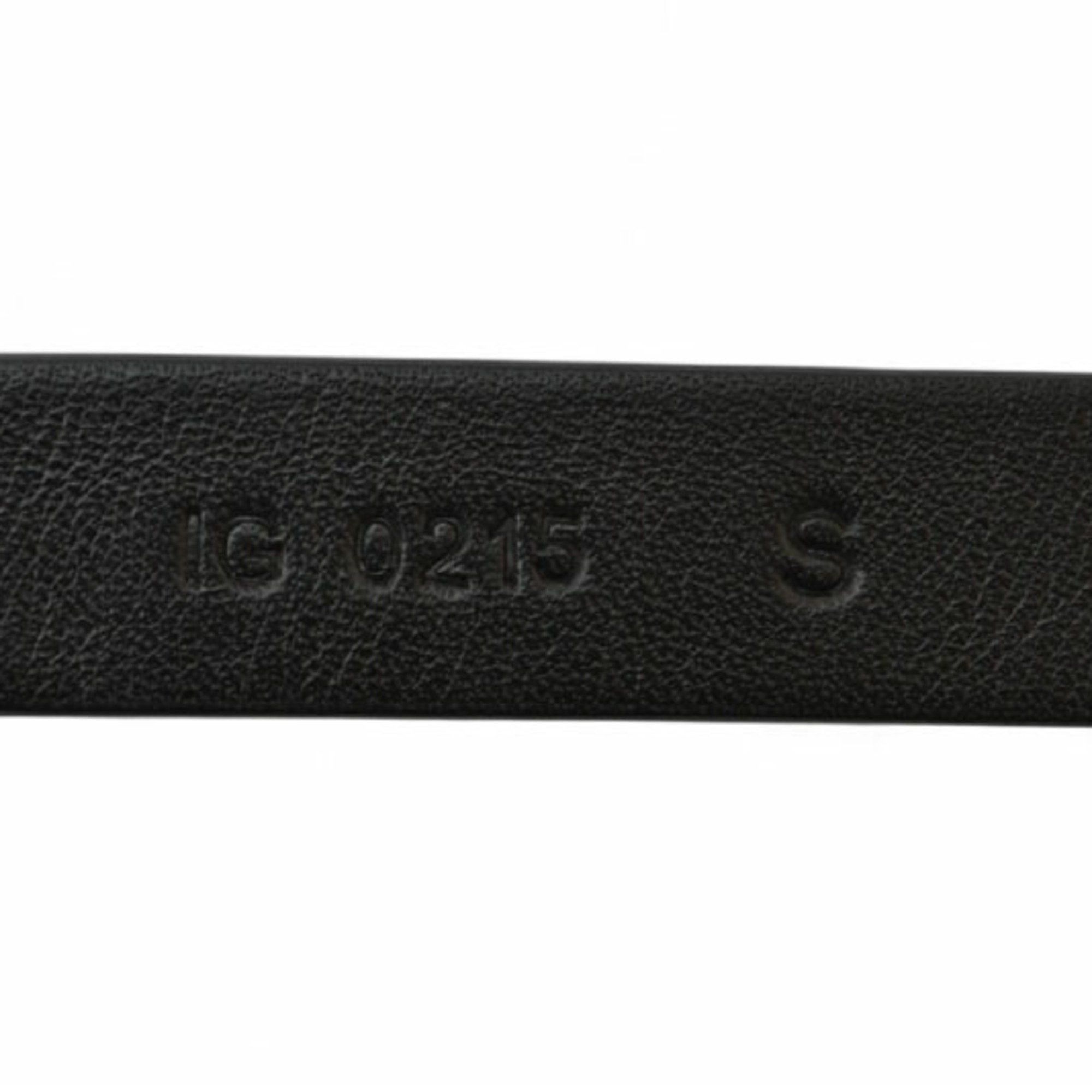 Givenchy Givenchy Belt GIVENCHY Studded Double Leather Black Unisex Men Women Genuine Size ONE SIZE - 4 Thumbnail